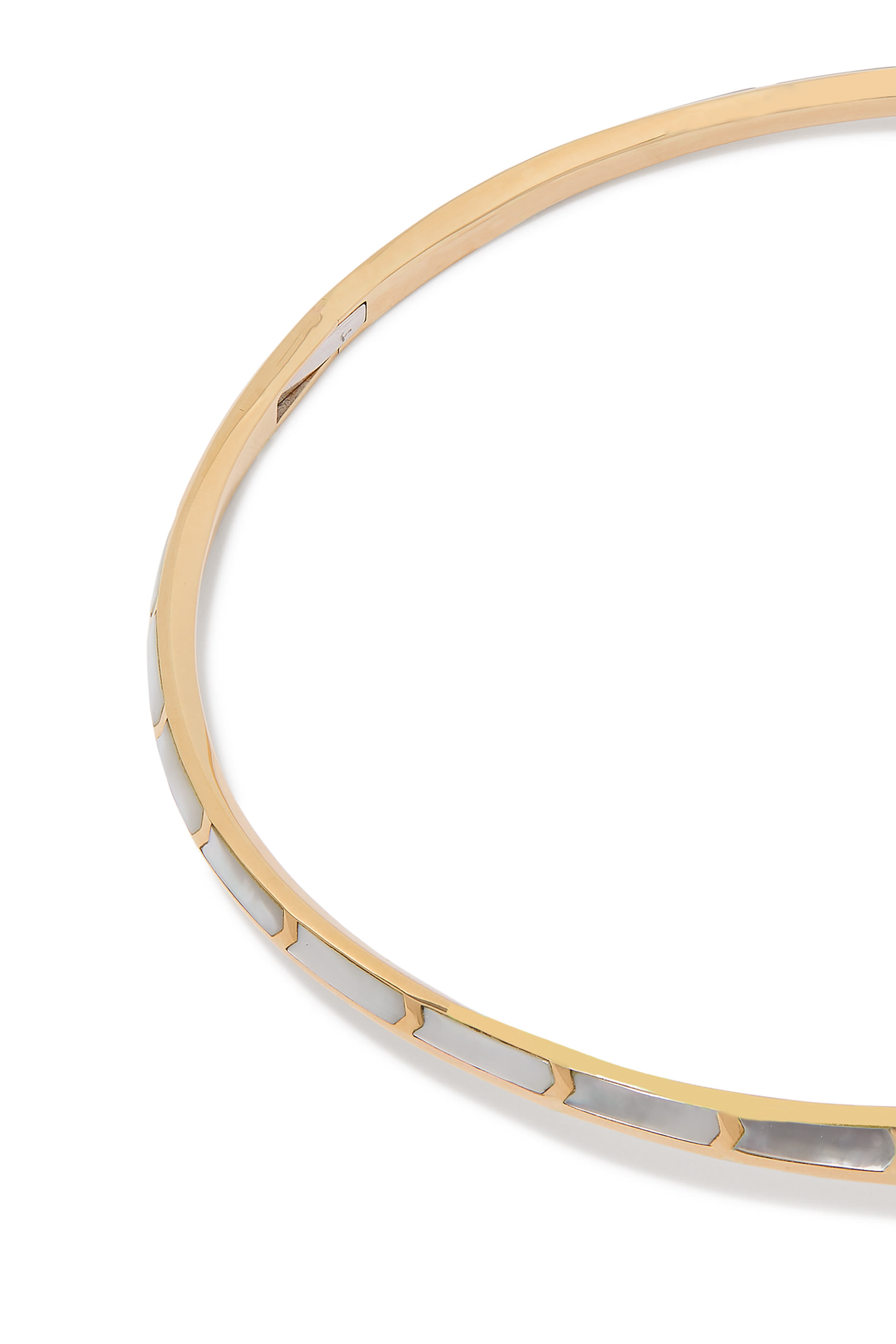 Maldives Junonia Choker, 18k Yellow Gold & Mother-of-Pearl