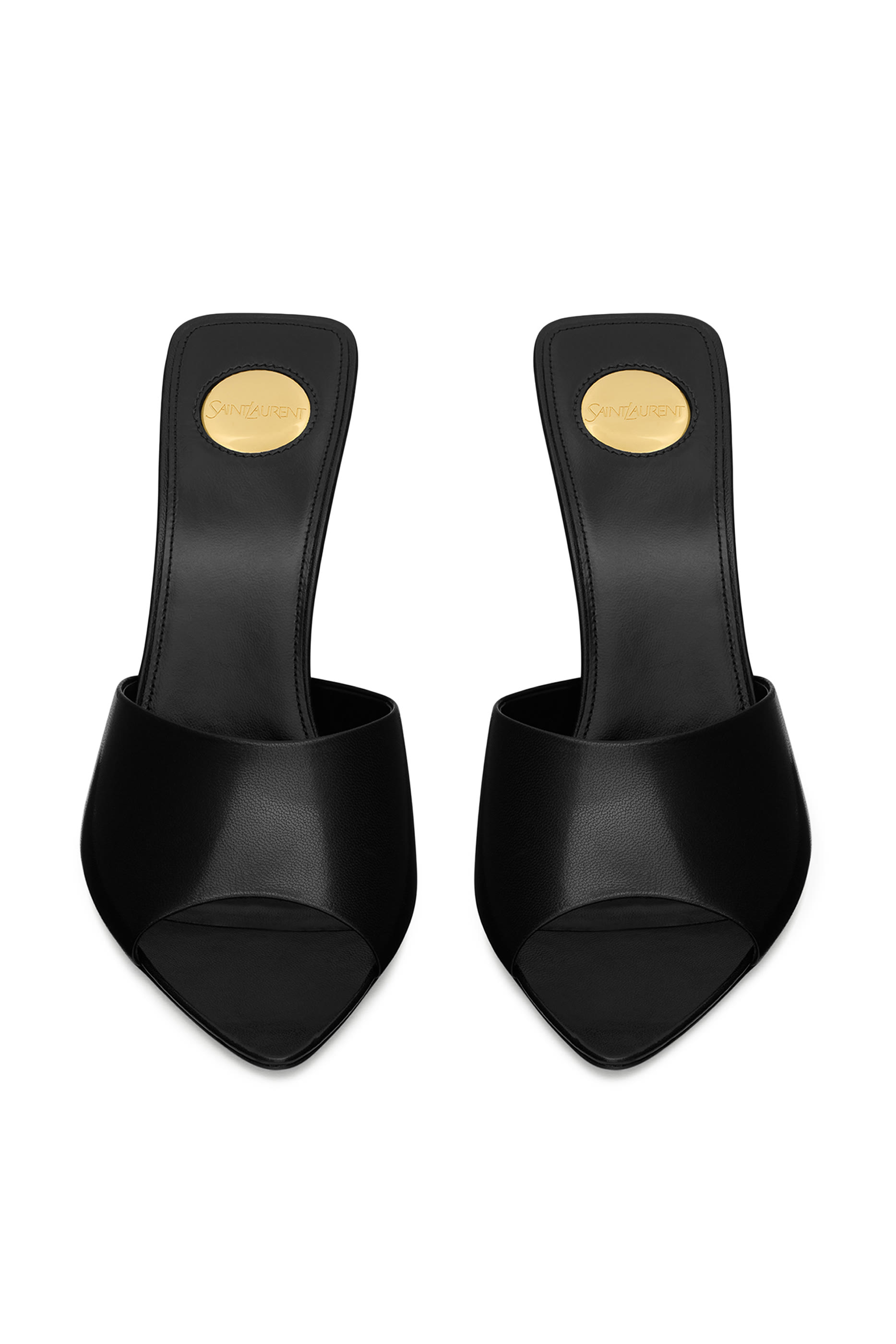  Romy 90 Mules in Smooth Leather 