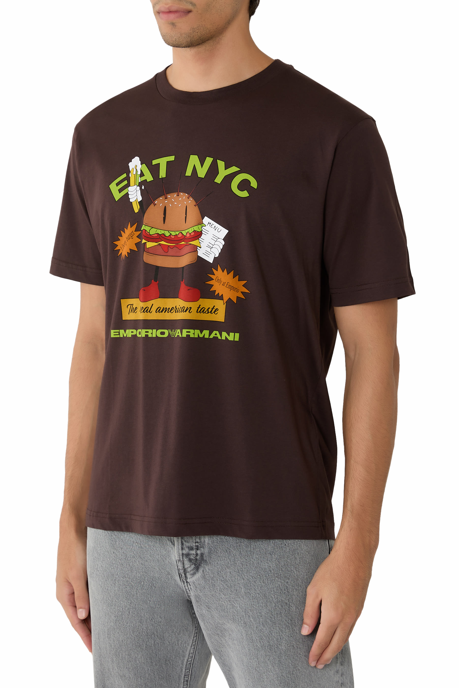 تيشيرت بنقشة غرافيكية جيرسيه من تشكيلة نيويورك