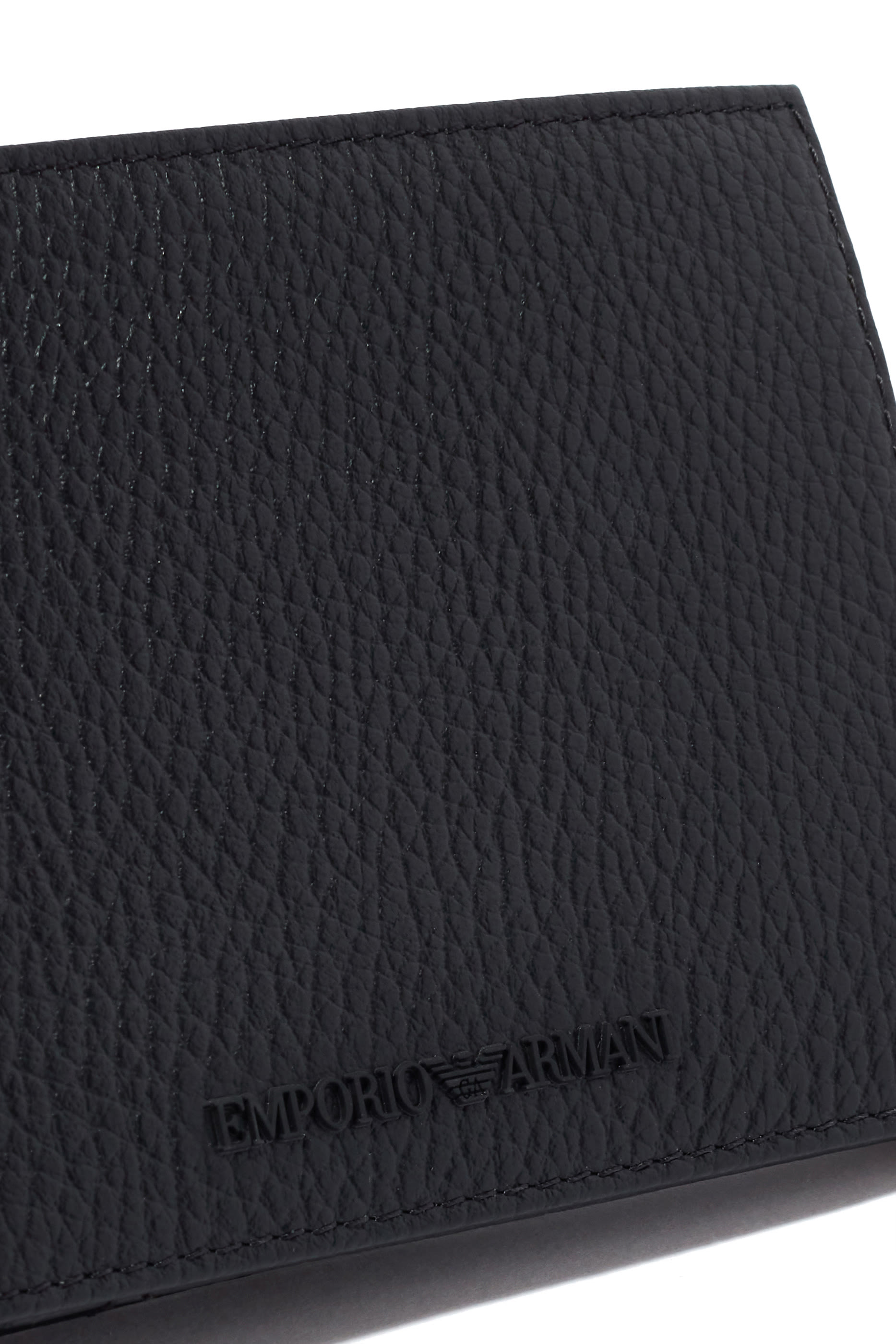 محفظة ثنائية الطيّ بشعار الماركة محفور