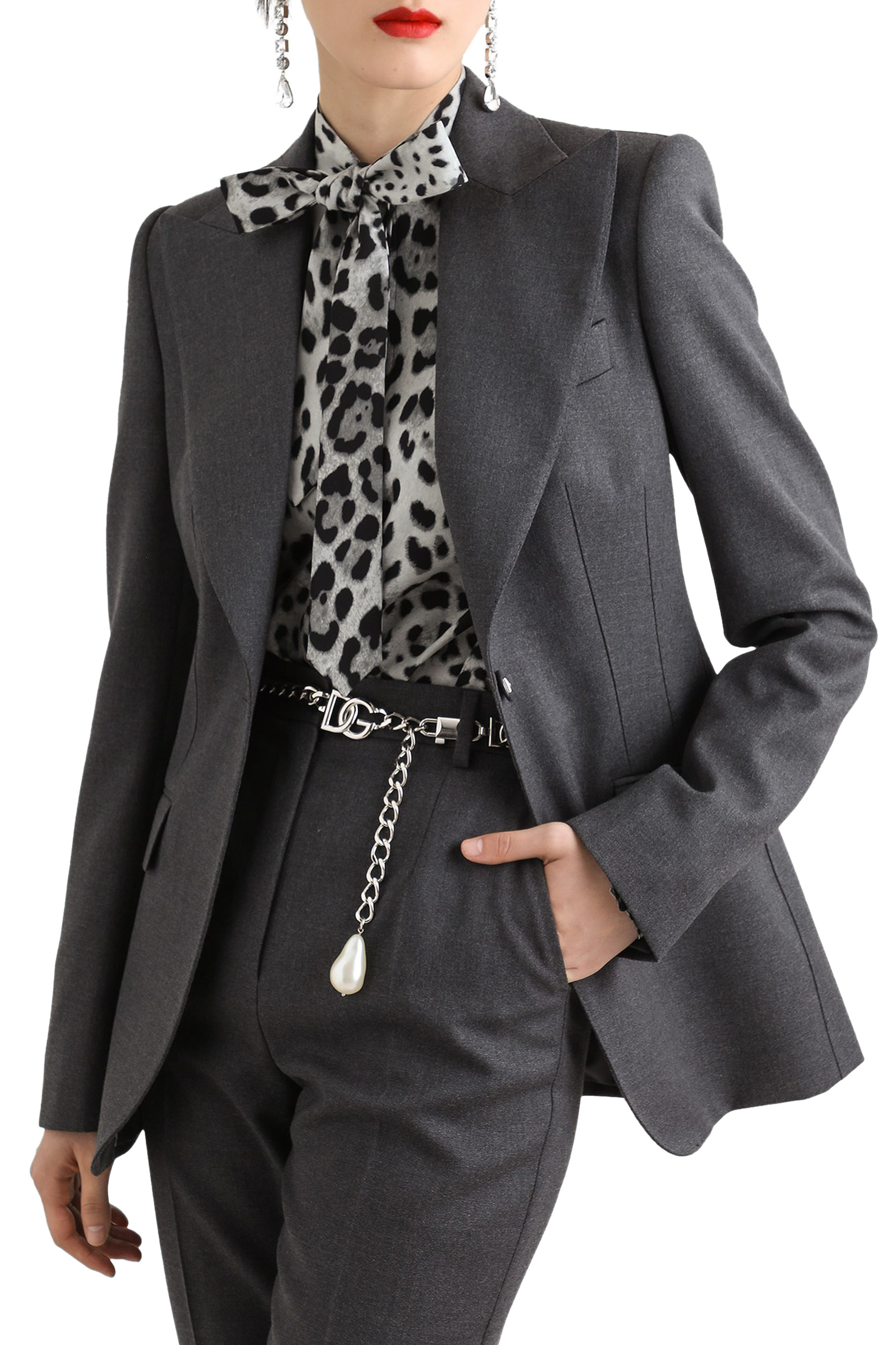 جاكيت تورلينغتون بصف أزرار صوف