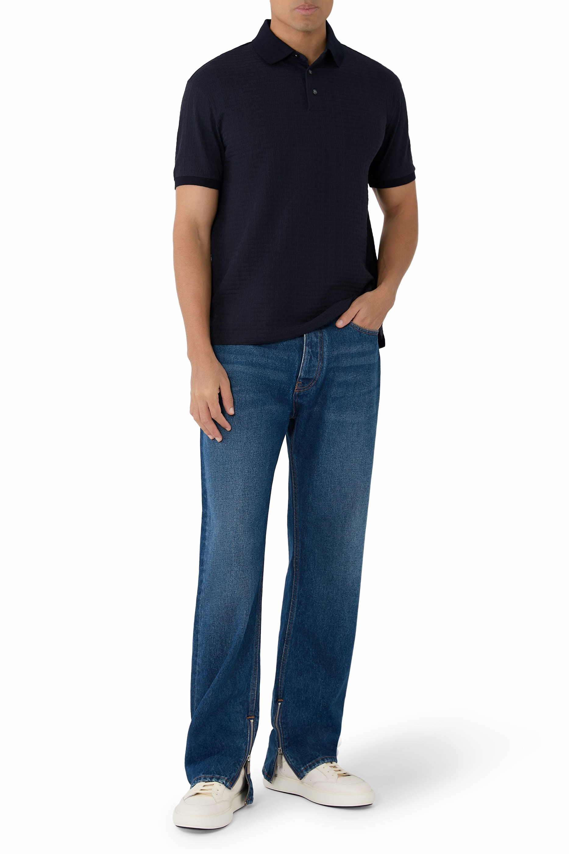 قميص بولو بشعار الماركة صغير