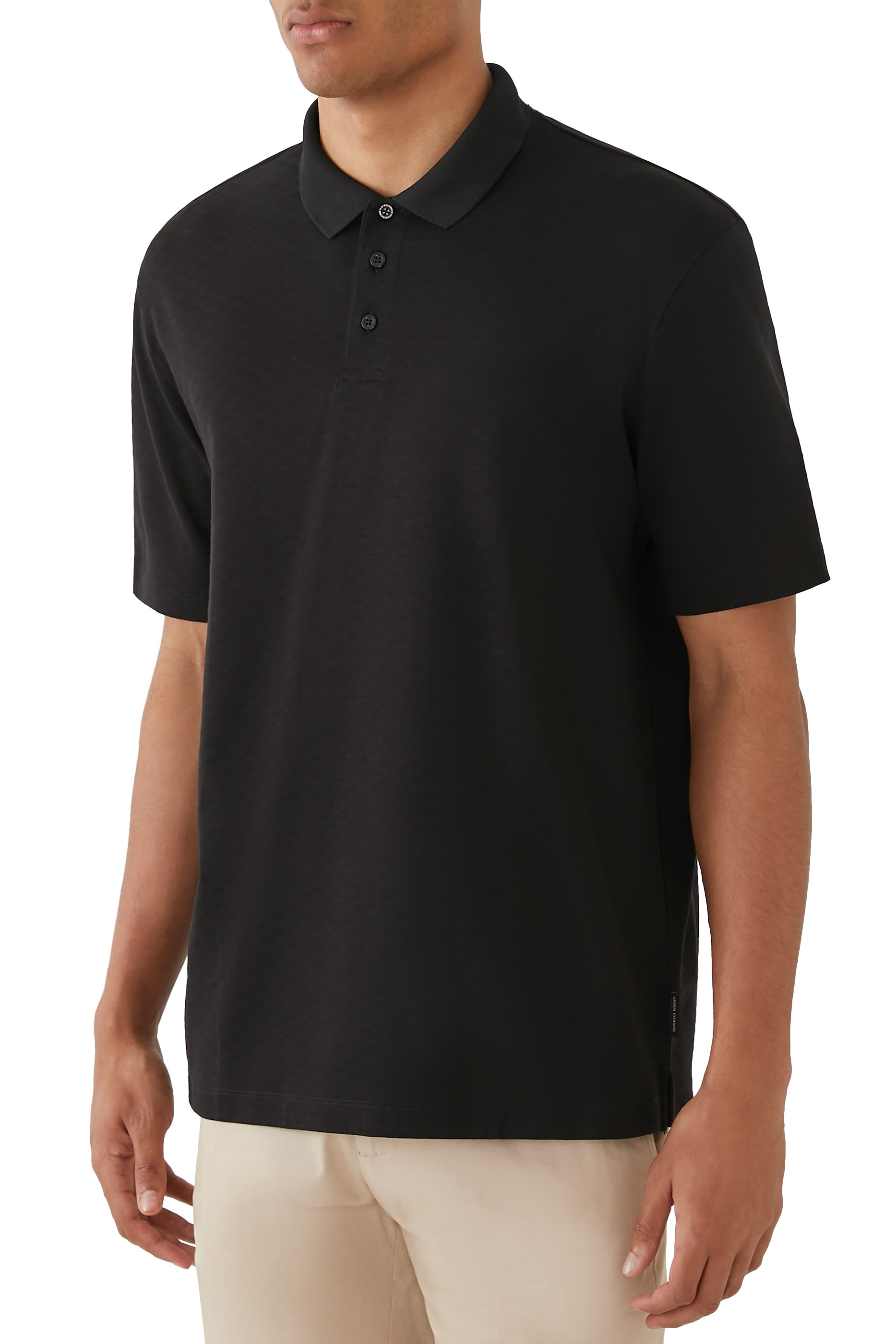 قميص بولو مطرز بالكامل