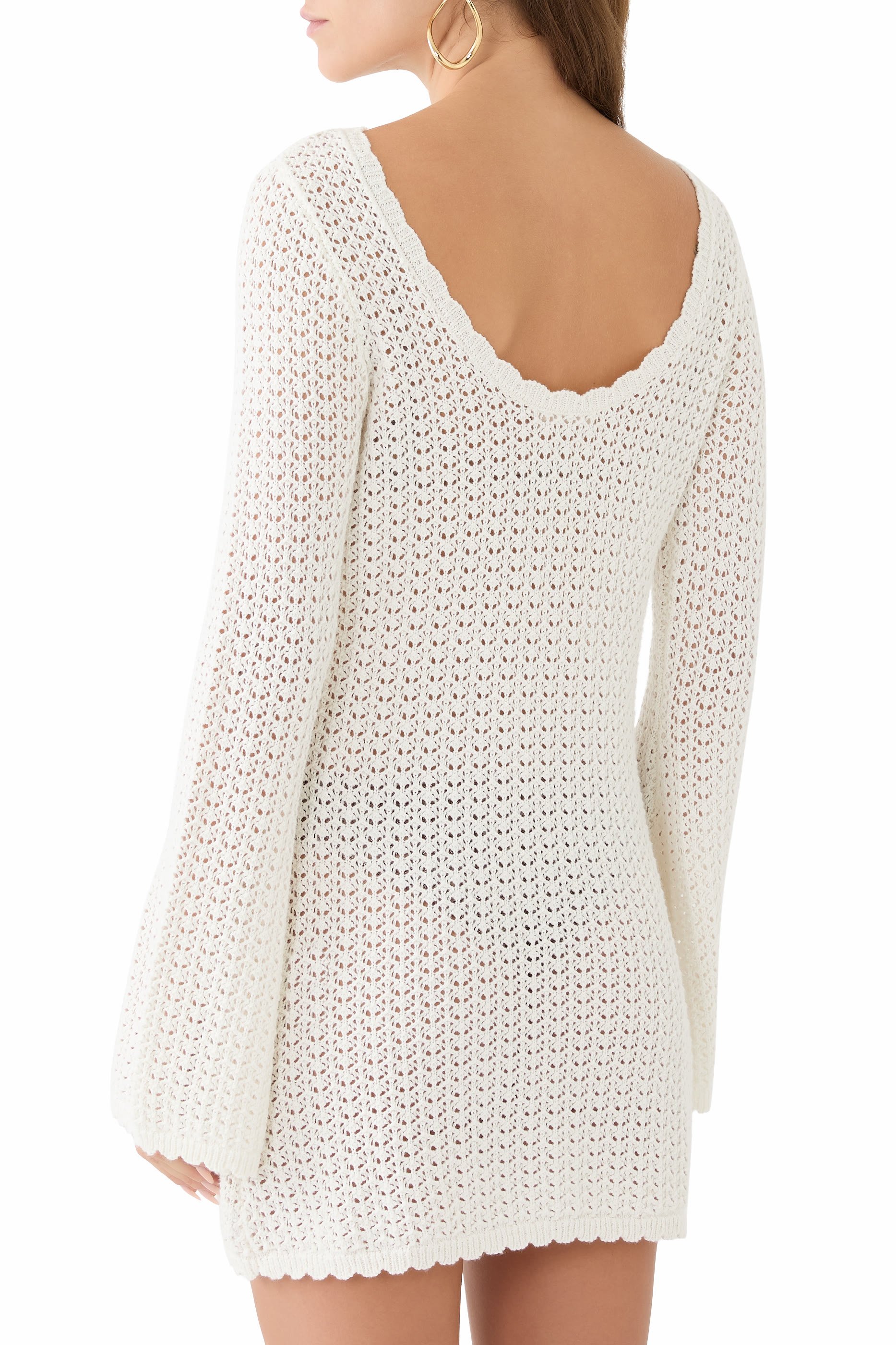 فستان روزي بقصة مستقيمة مريحة قصيرة