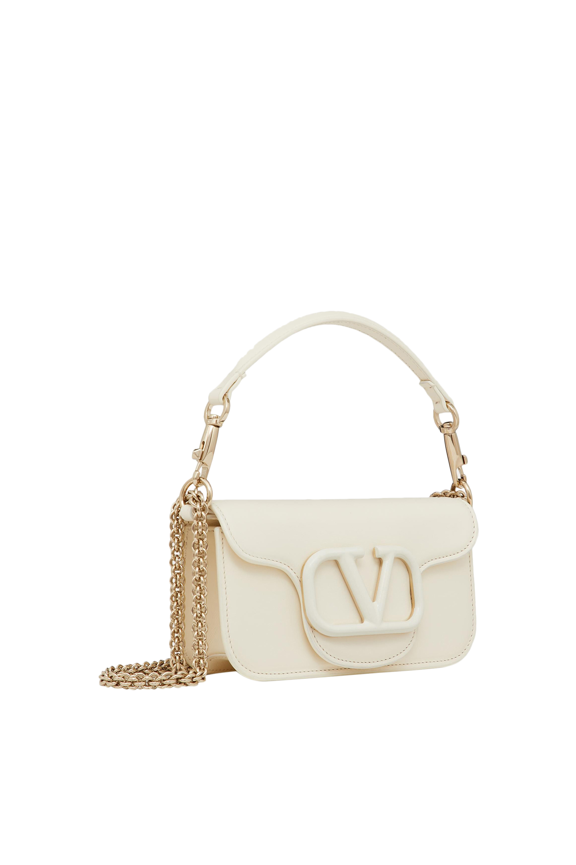 حقيبة كتف لوكو صغيرة جلد عجل