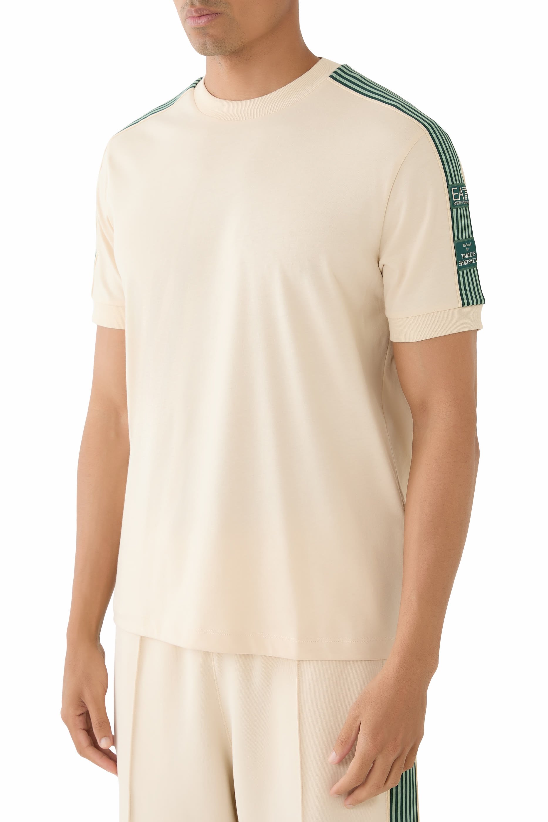 تيشيرت بشعار الماركة قطن