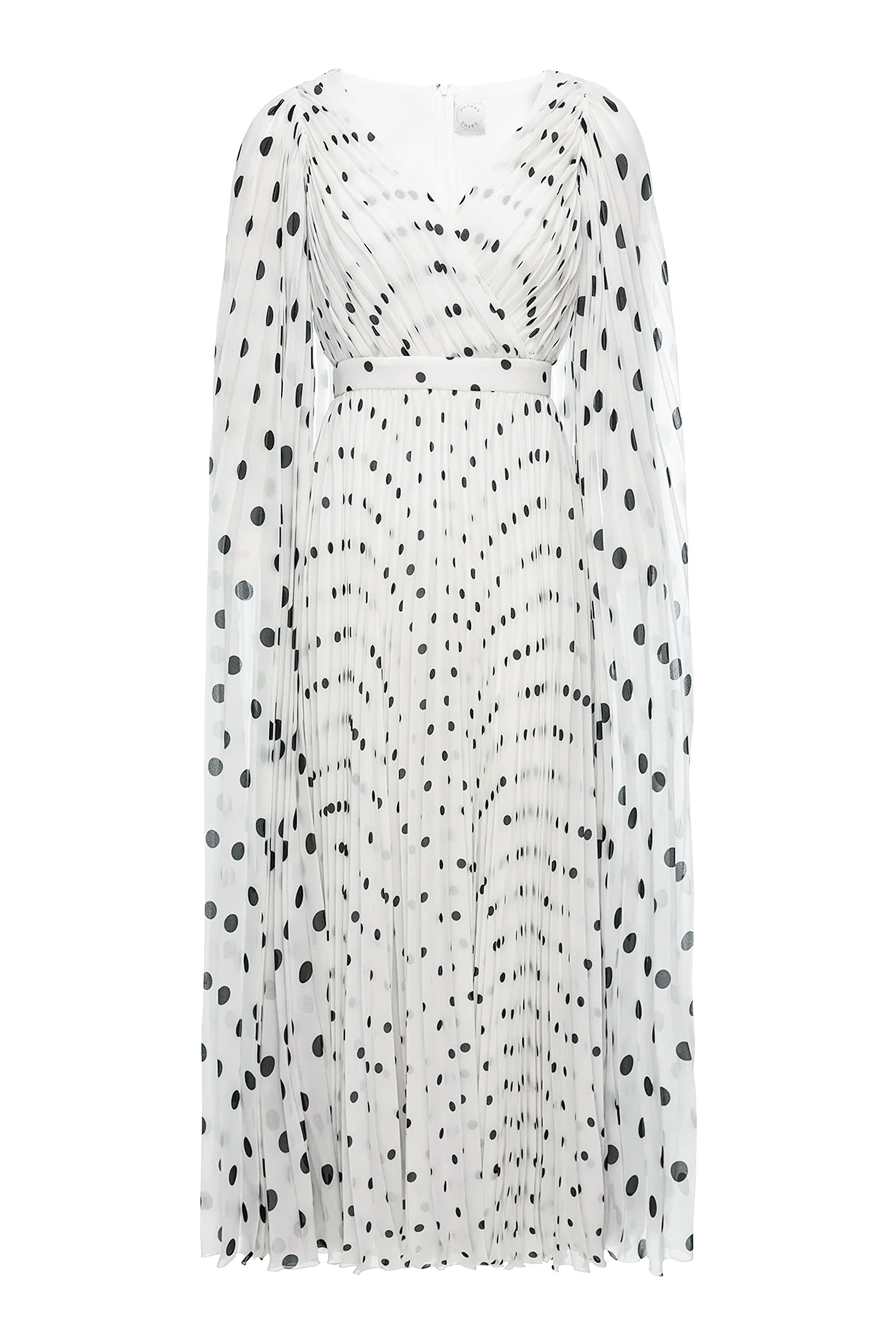 فستان بريل بنقشة نقاط