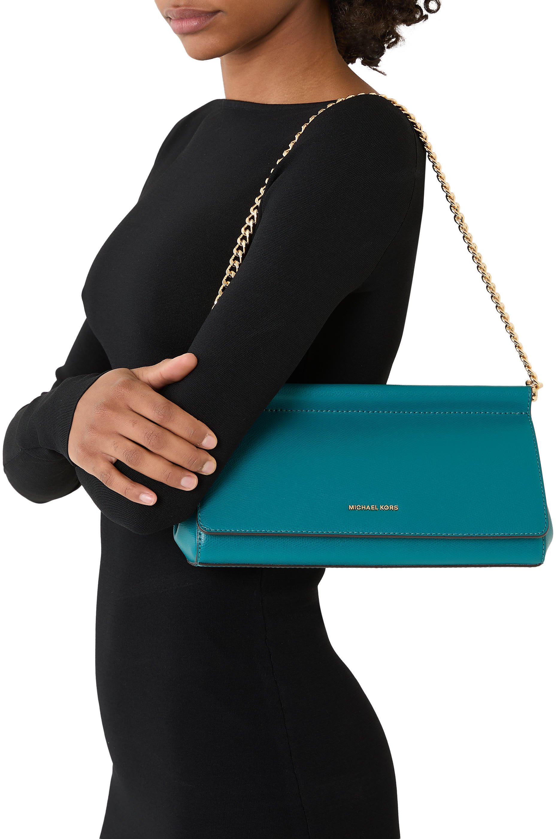 حقيبة بوشيت كارمين متوسطة جلد بارز الملمس