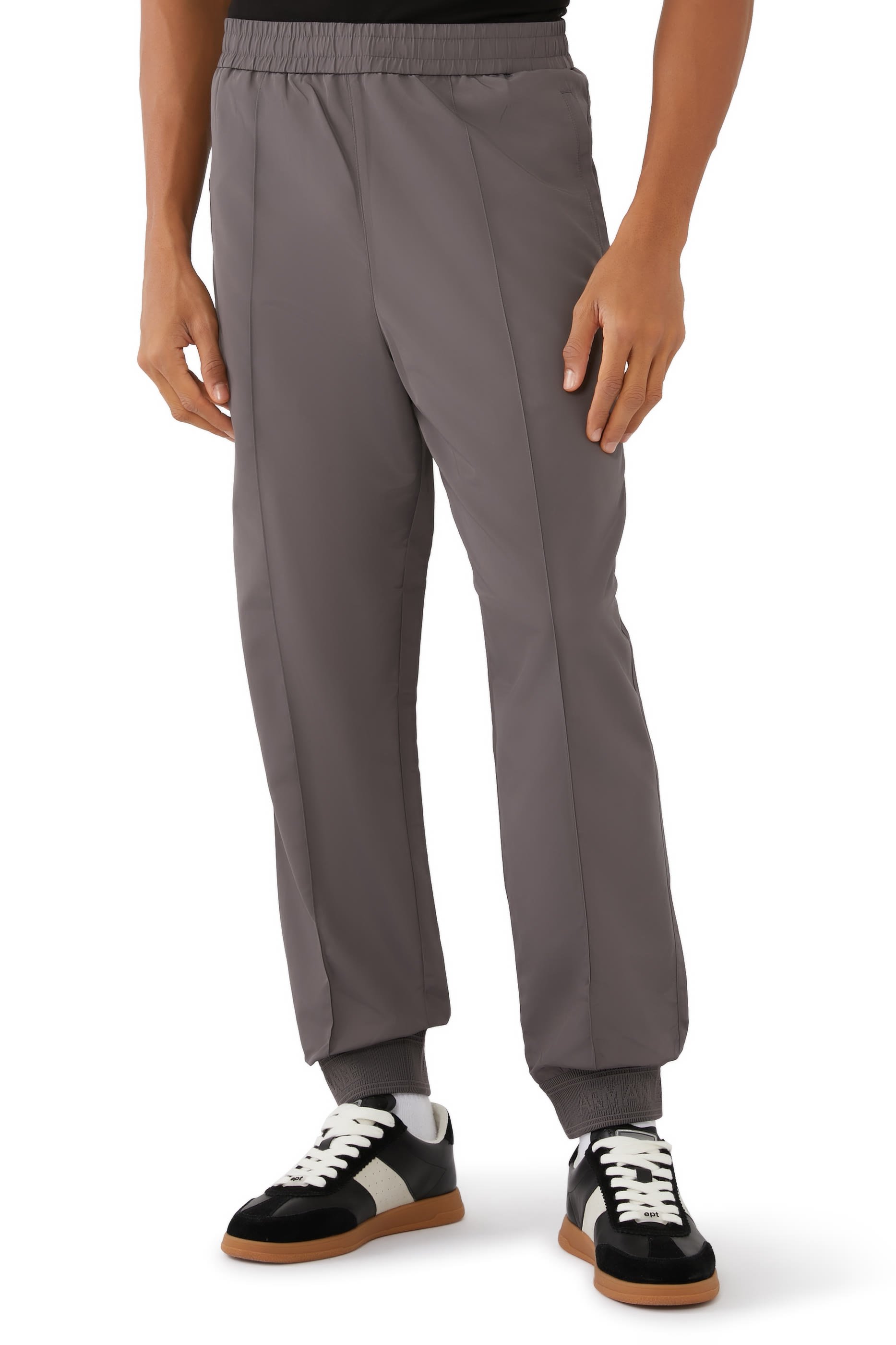 بنطال رياضي بشريط بشعار الماركة