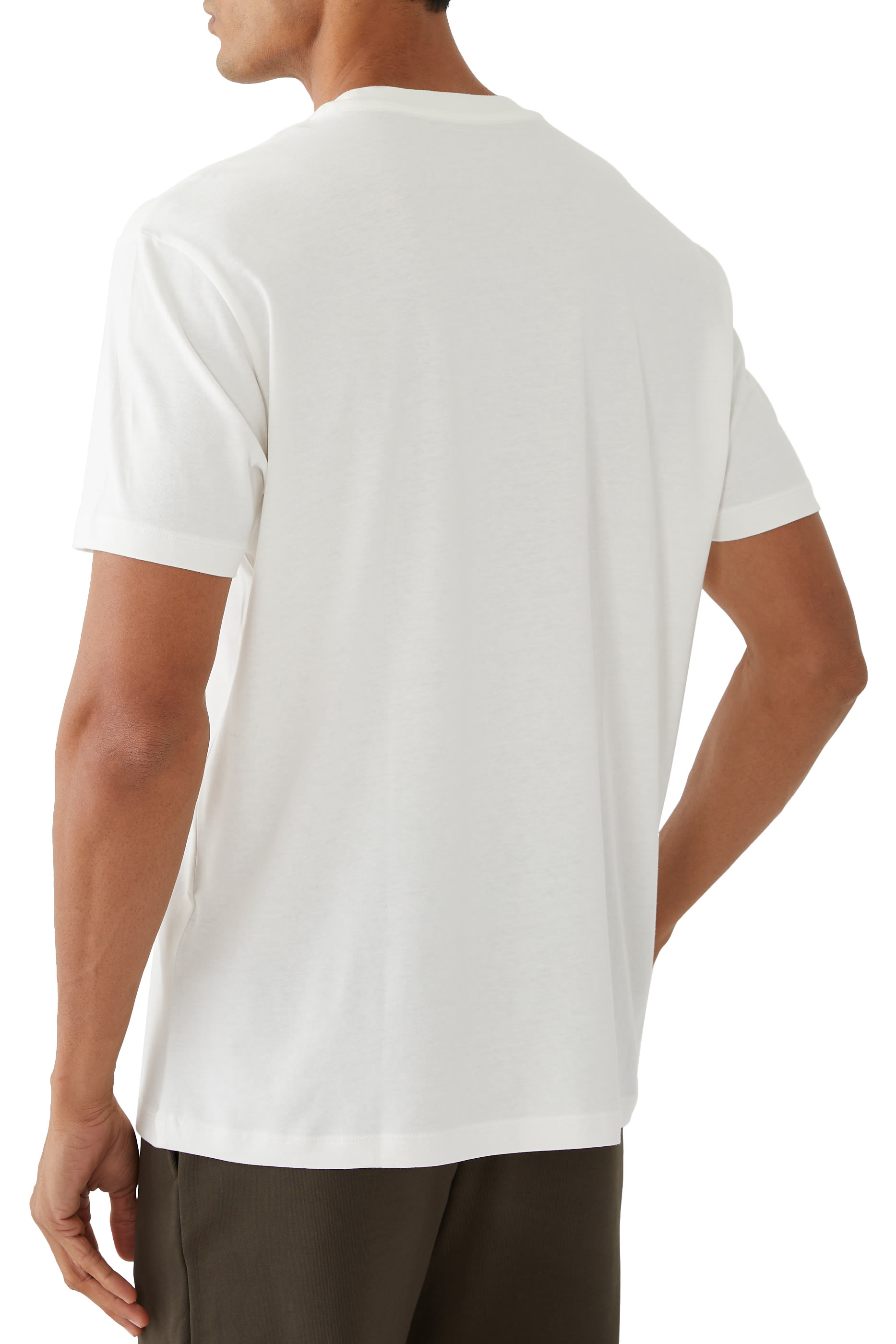 تيشيرت ايه اس في بشعار الماركة بتصميم مموه قطن