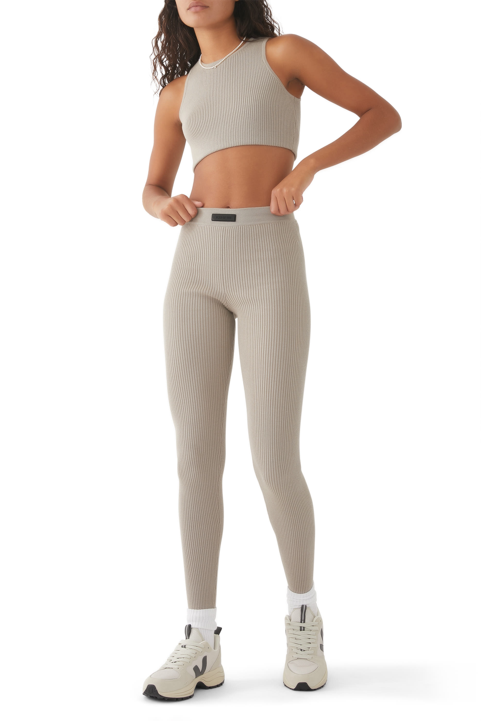 لغينغز نسيج مضلع مزين