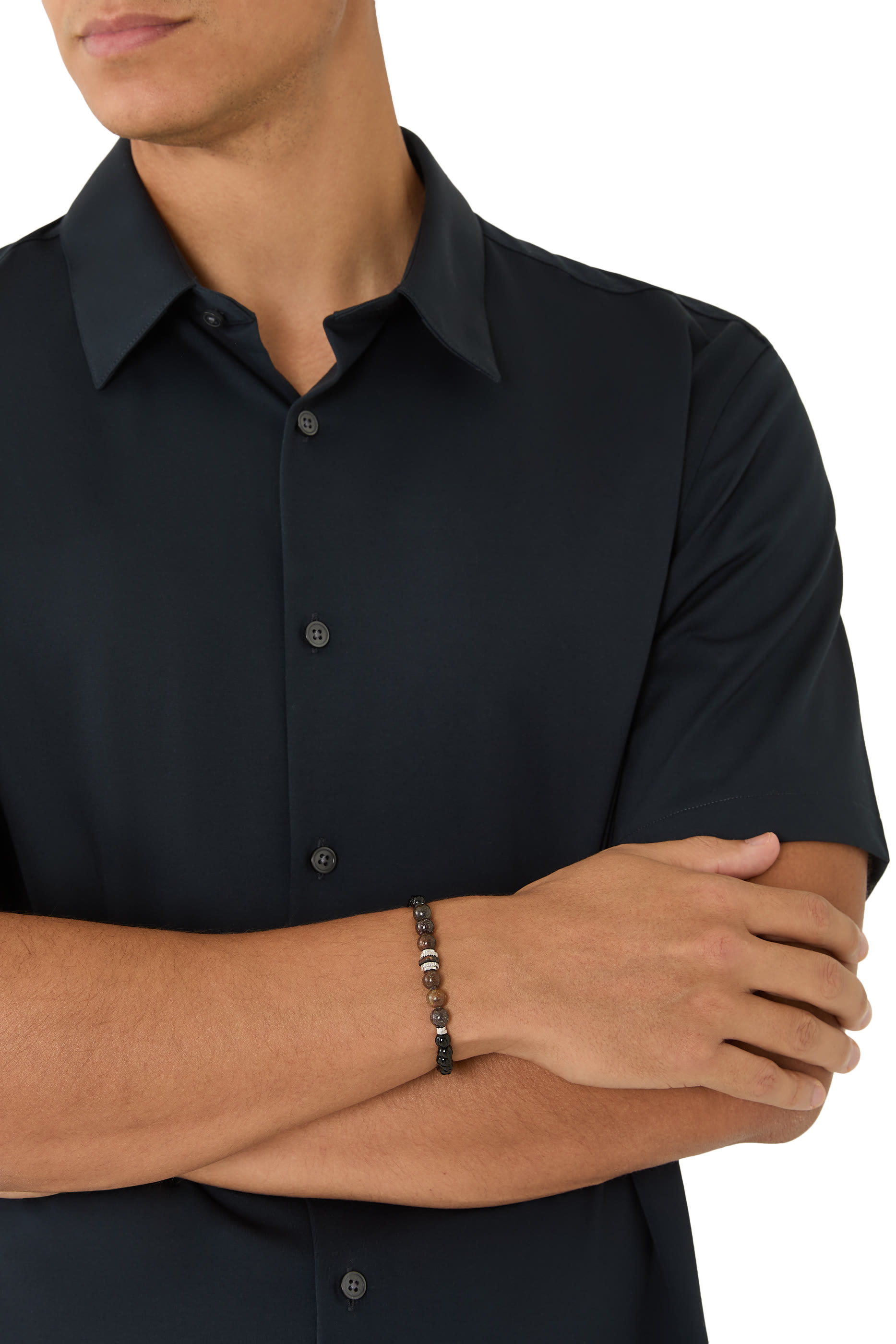 سوار بحلي مسننة وخرز عظام الديناصور بثلاث ألوان