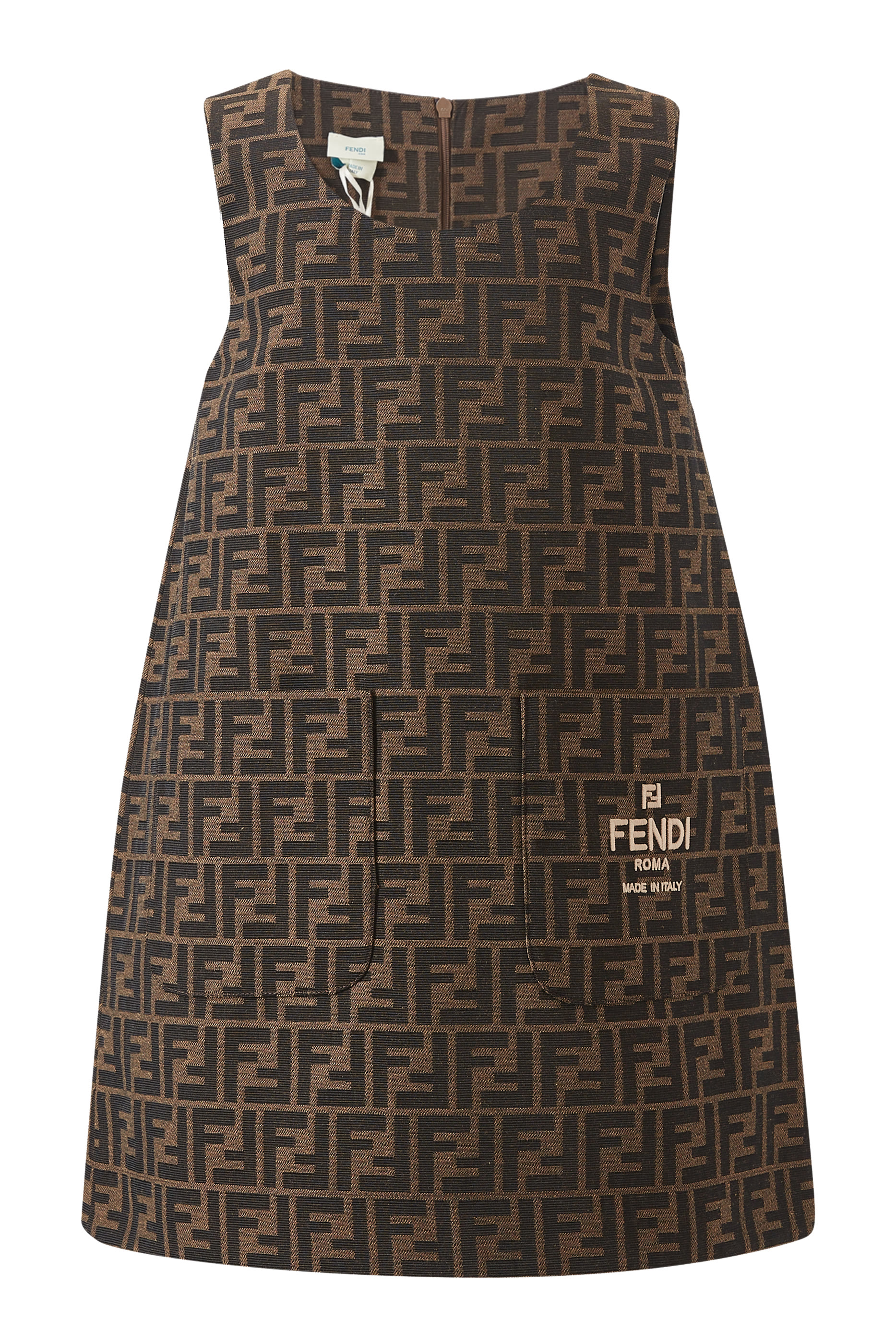 فستان قماش قنب بشعار الماركة للأطفال