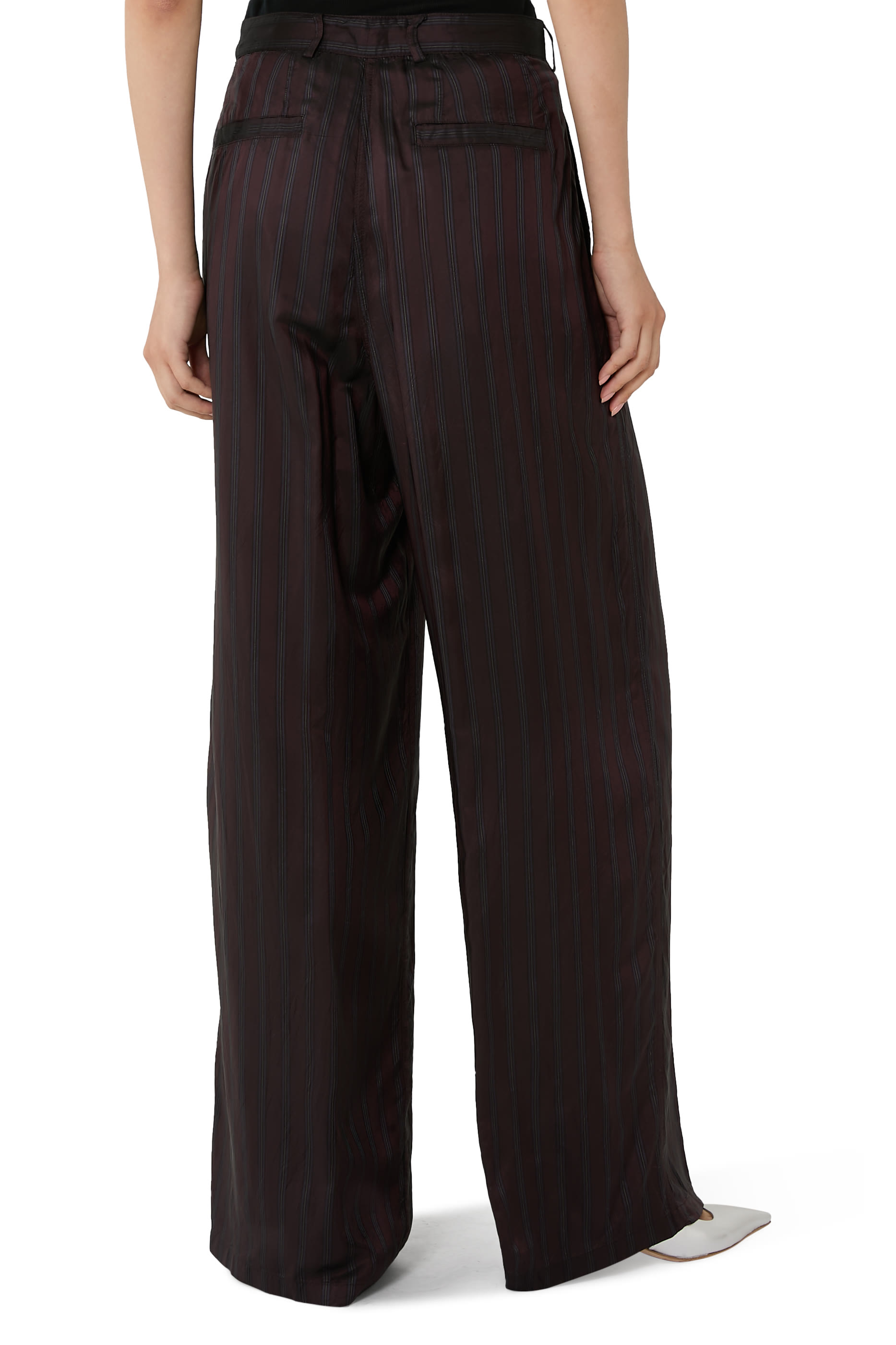 Striped Wide Leg Pants 