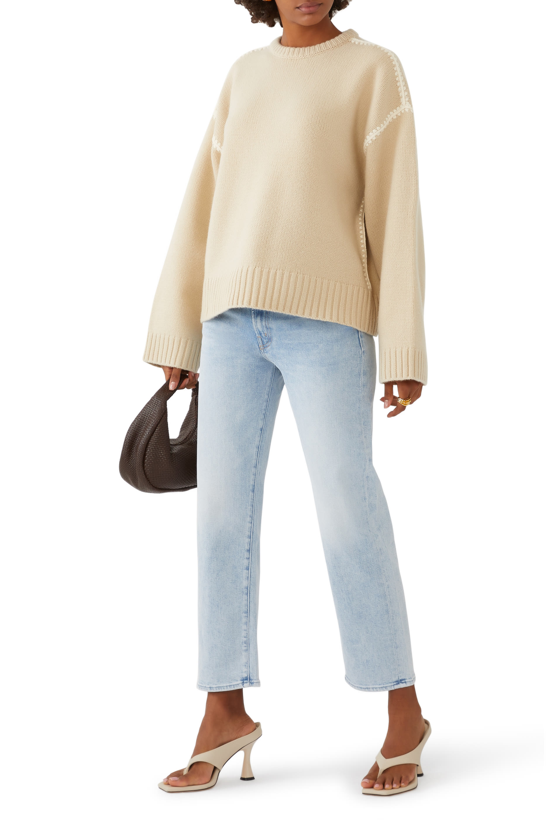 بنطال جينز ديتشر بسحاب للكاحل