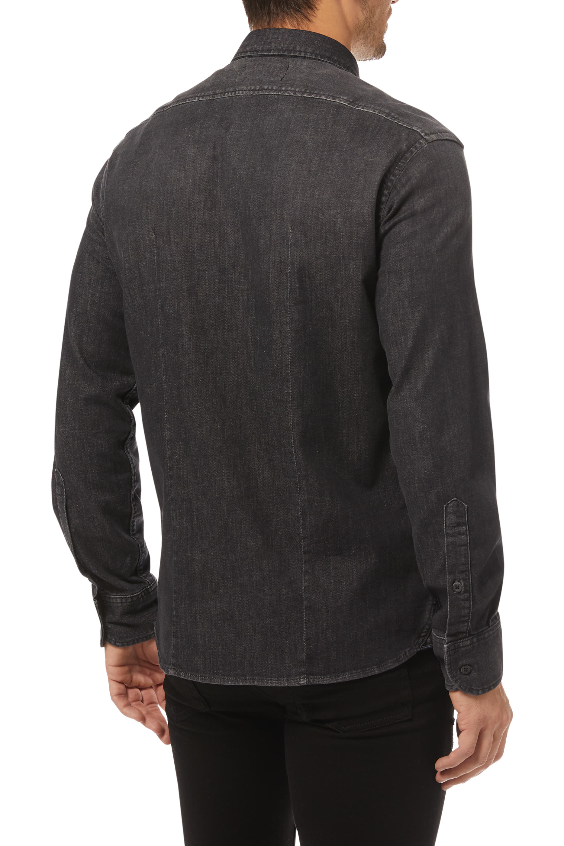 قميص دينم بقصة ضيقة