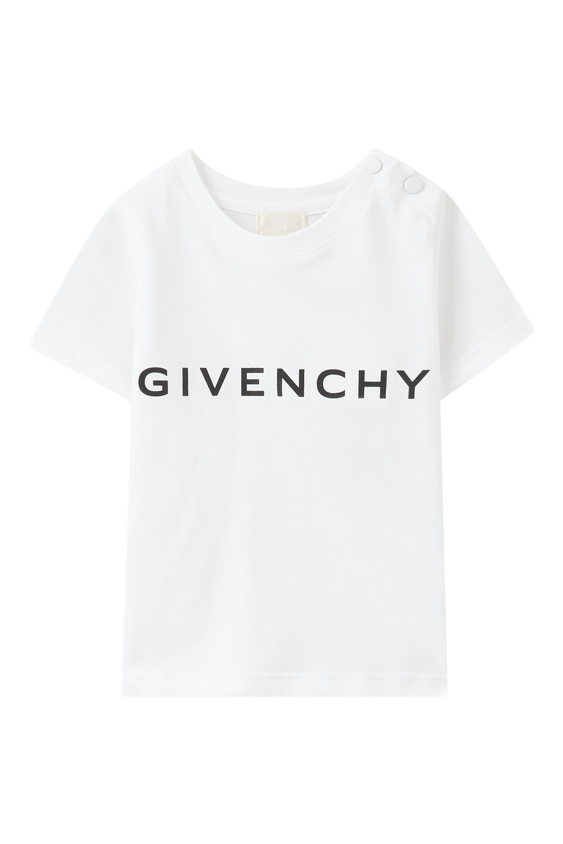 تيشيرت بشعار الماركة قطن للأطفال