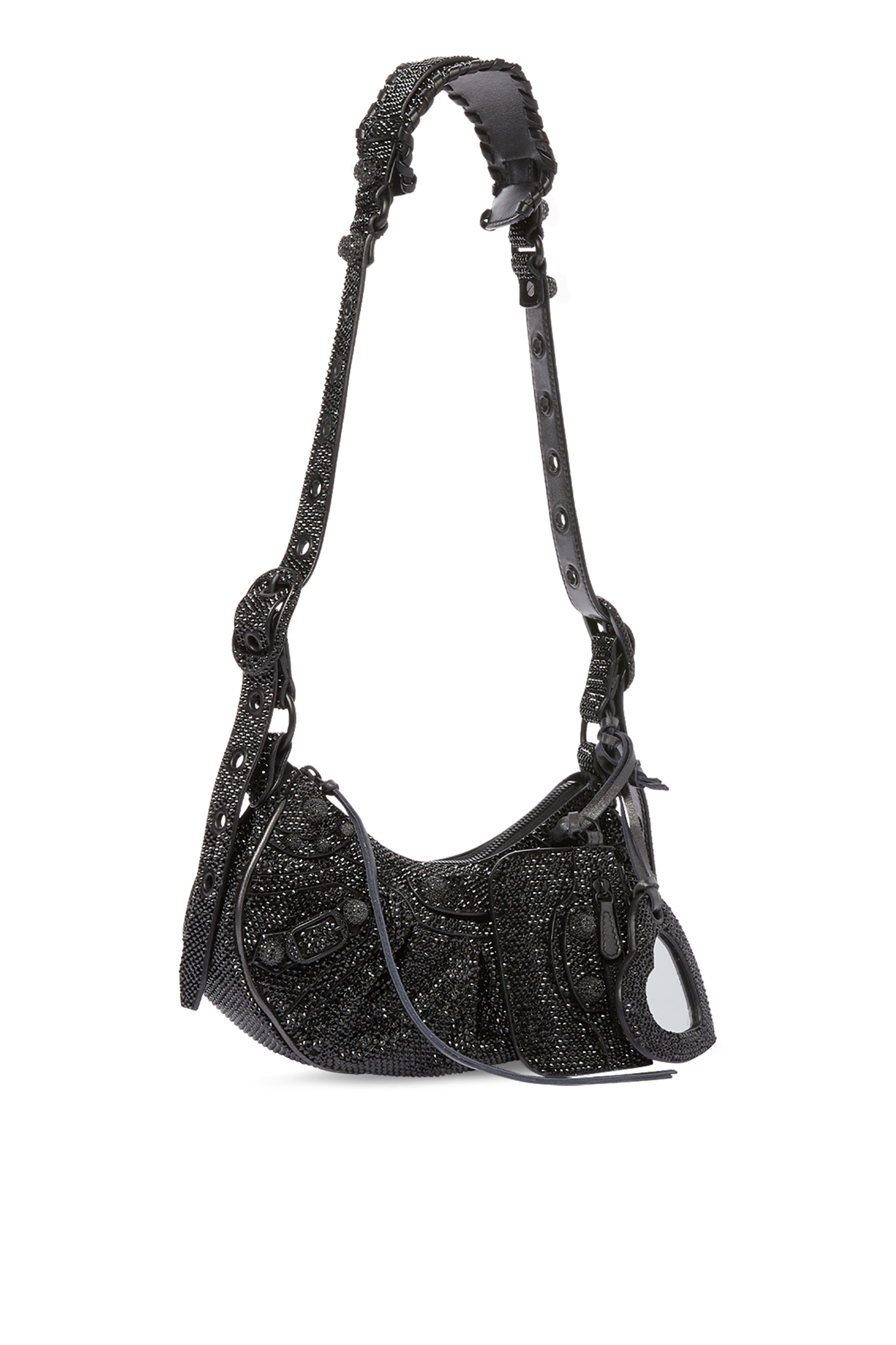 حقيبة كتف لو كاجول مرصع بأحجار الراين مقاس XS