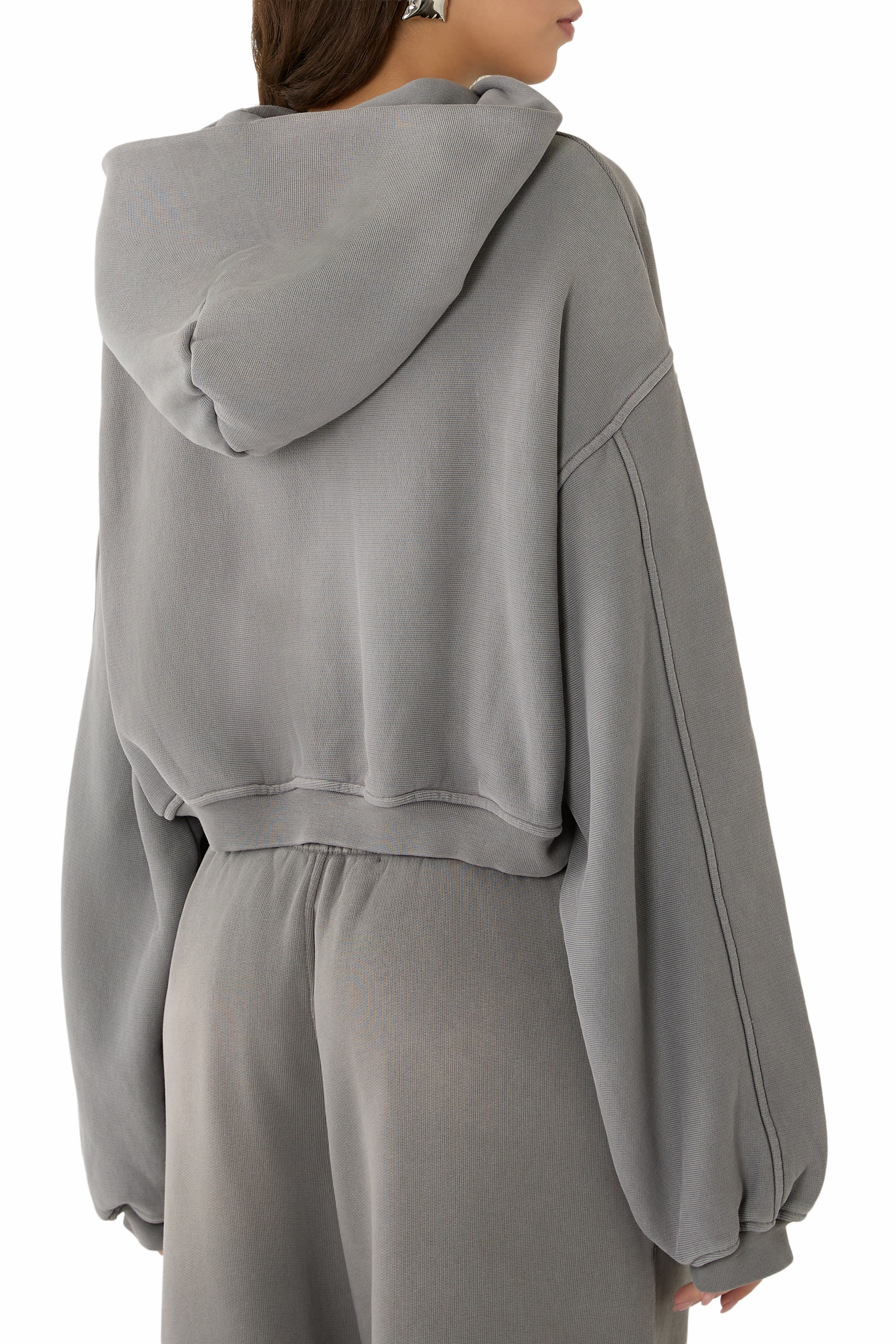  Oversized Crop Hoodie 