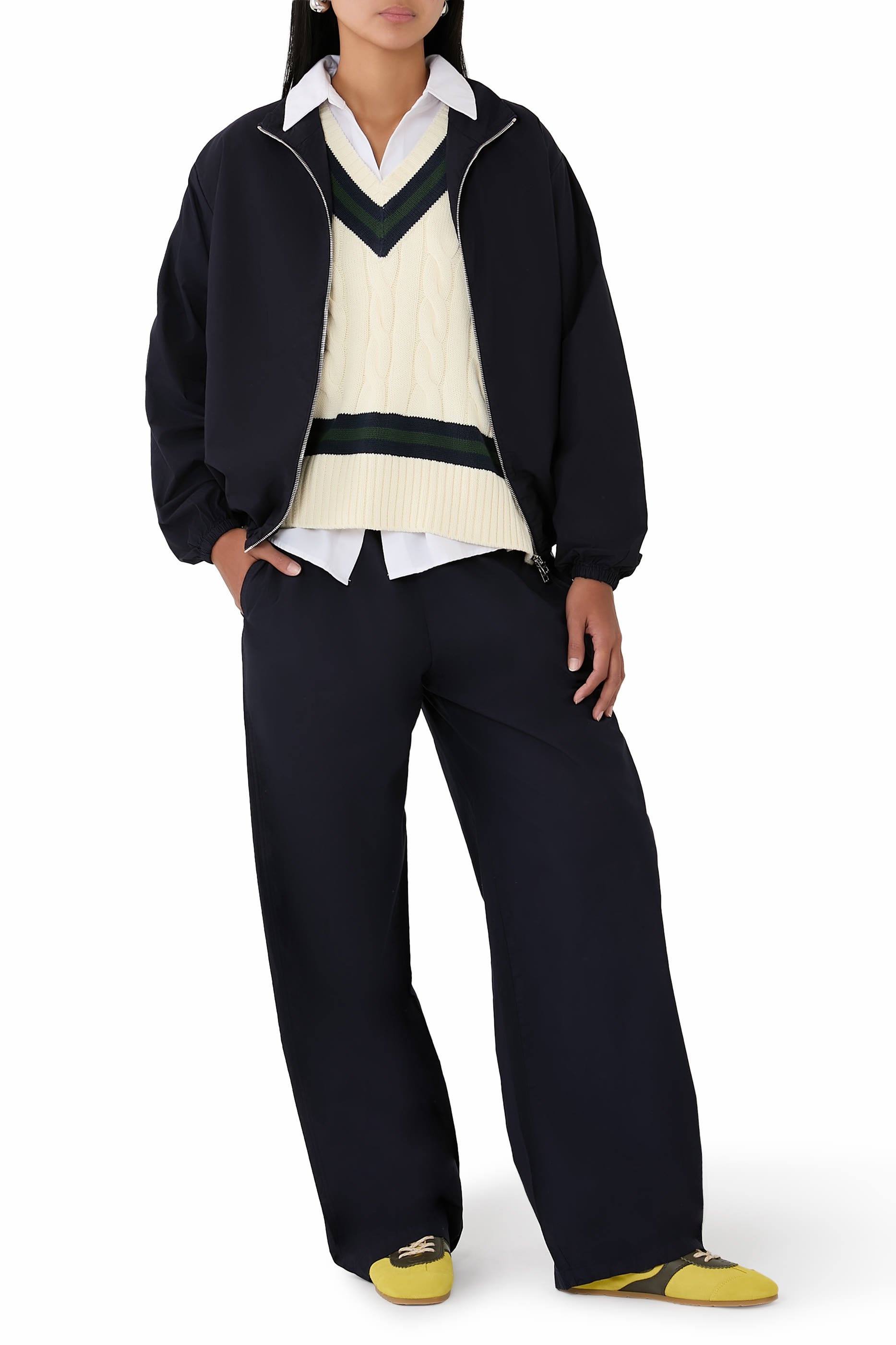 بنطال كيوتو بقصة ساق واسعة