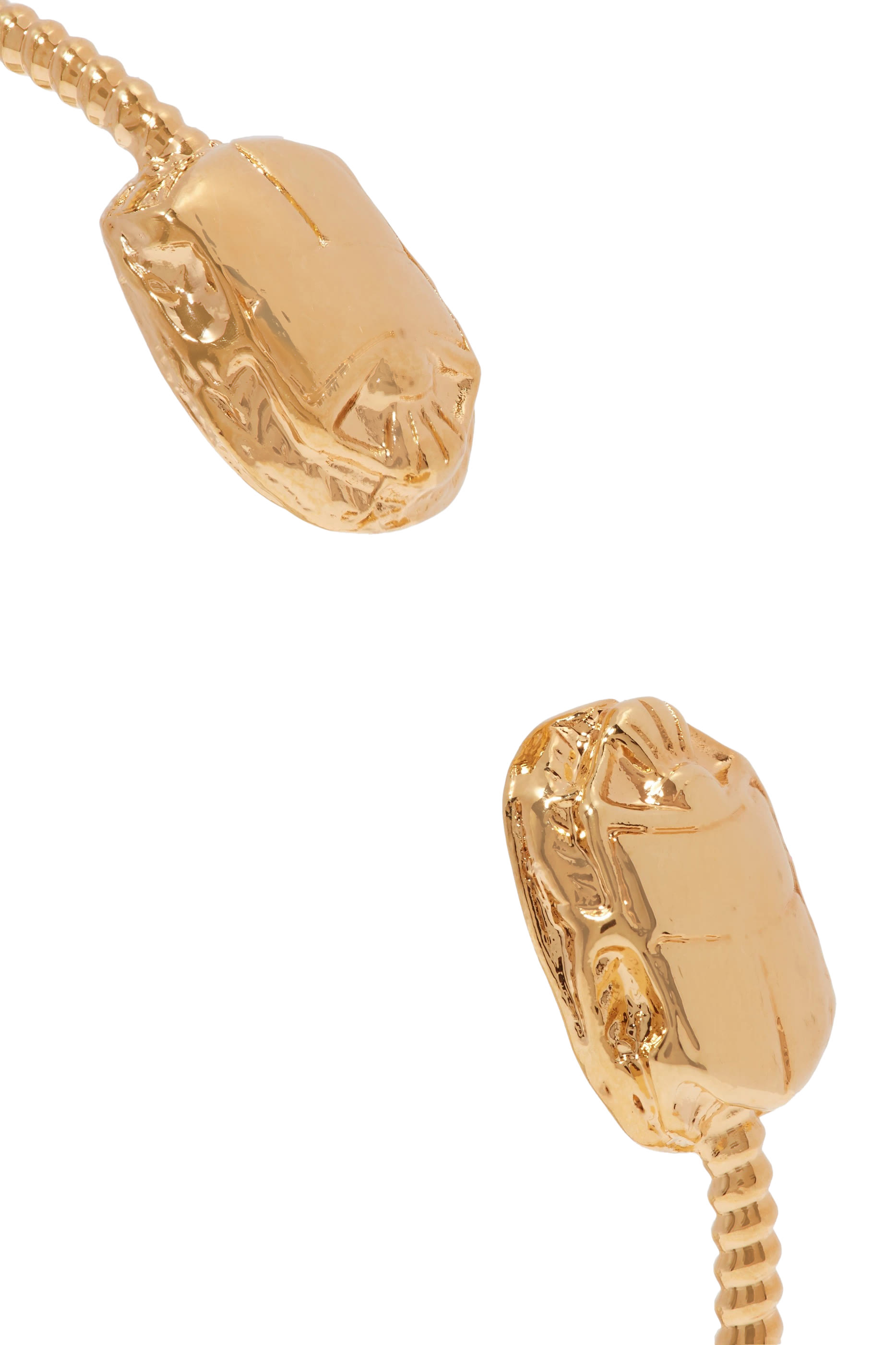 سوار سكاراموش مزدوج ملفوف، معدن مطلي بالذهب