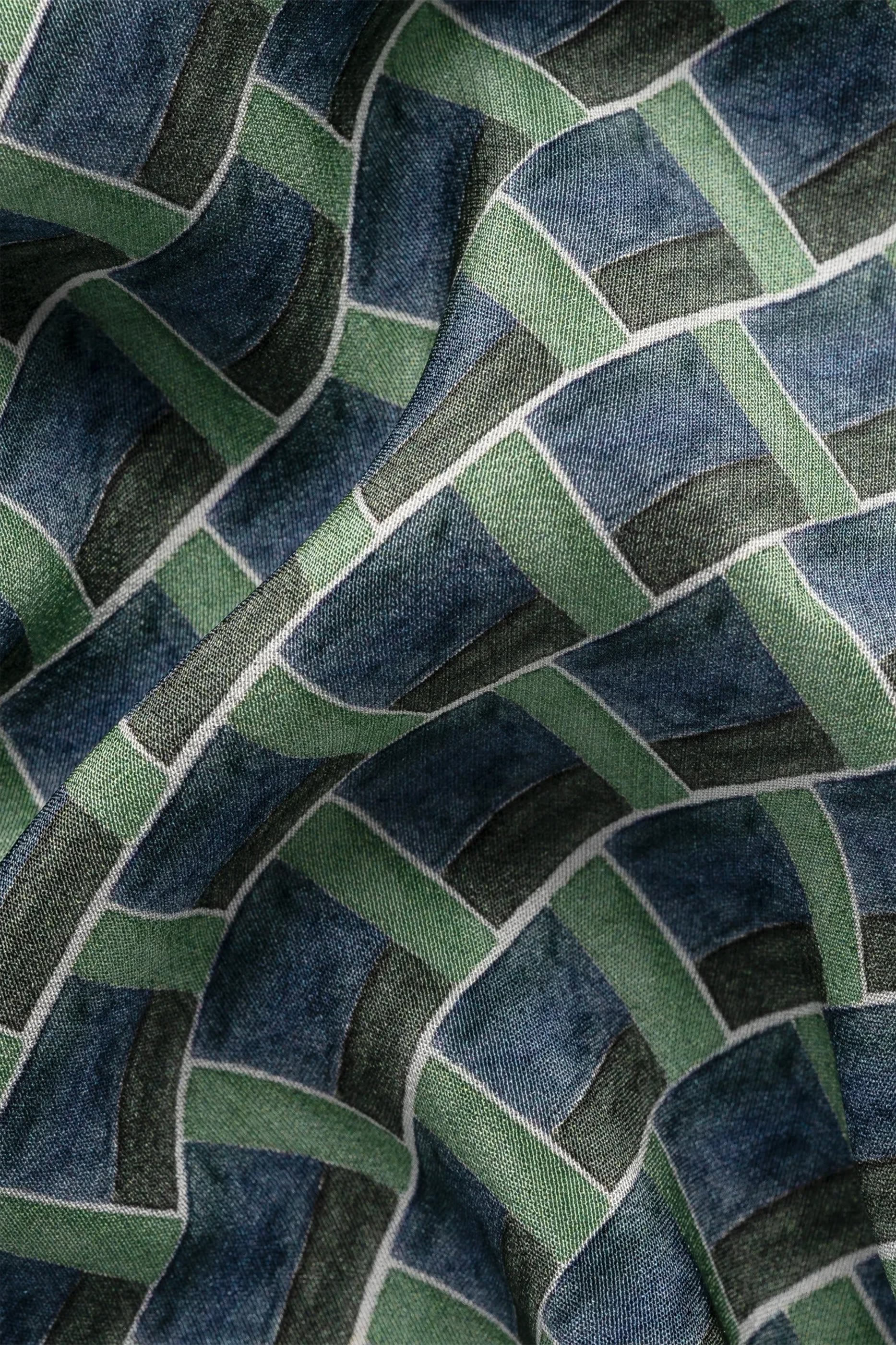 باندانا بنقشة هندسية حرير