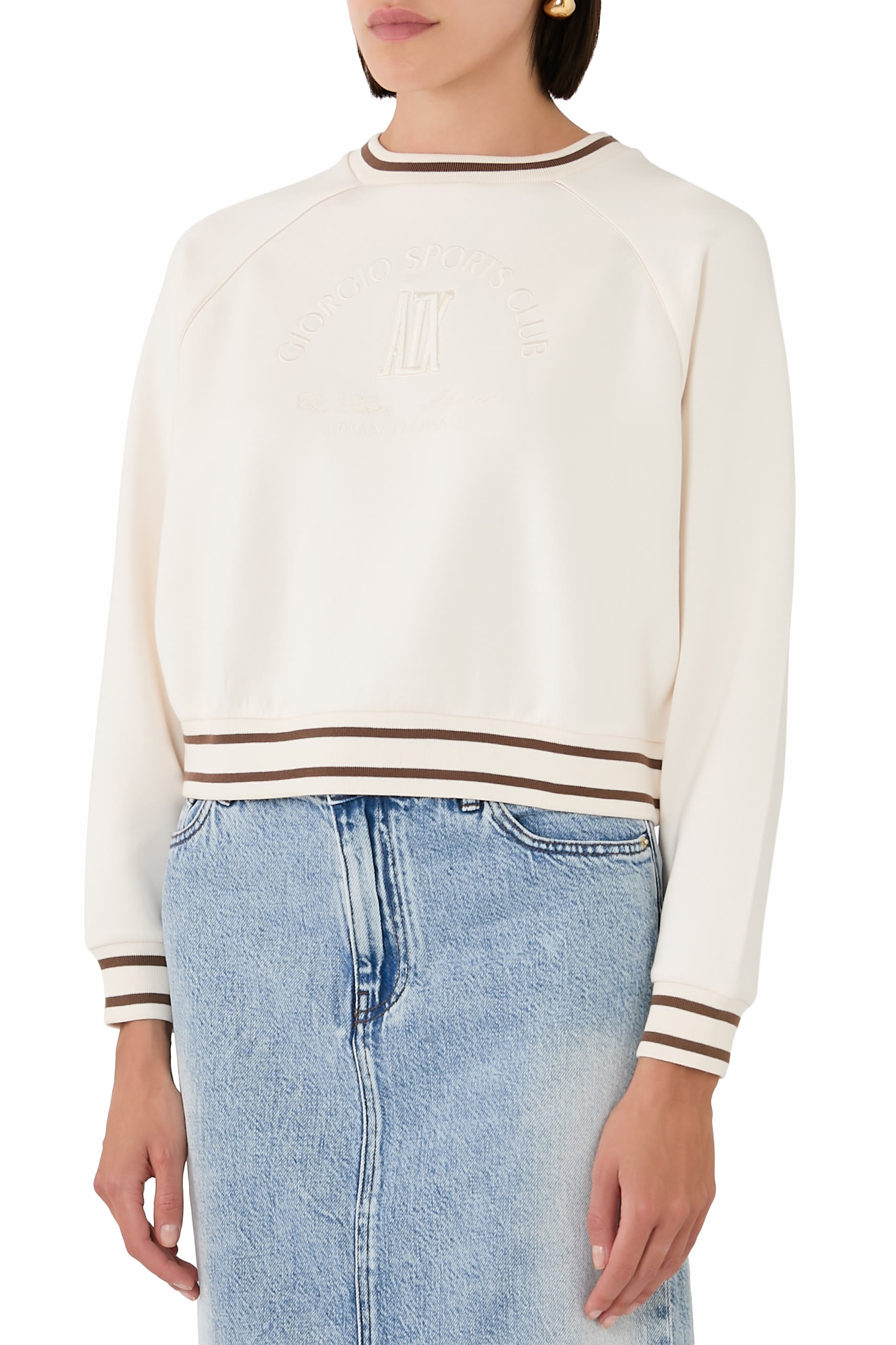 سويت شيرت كلوب هاوس بياقة ضيقة