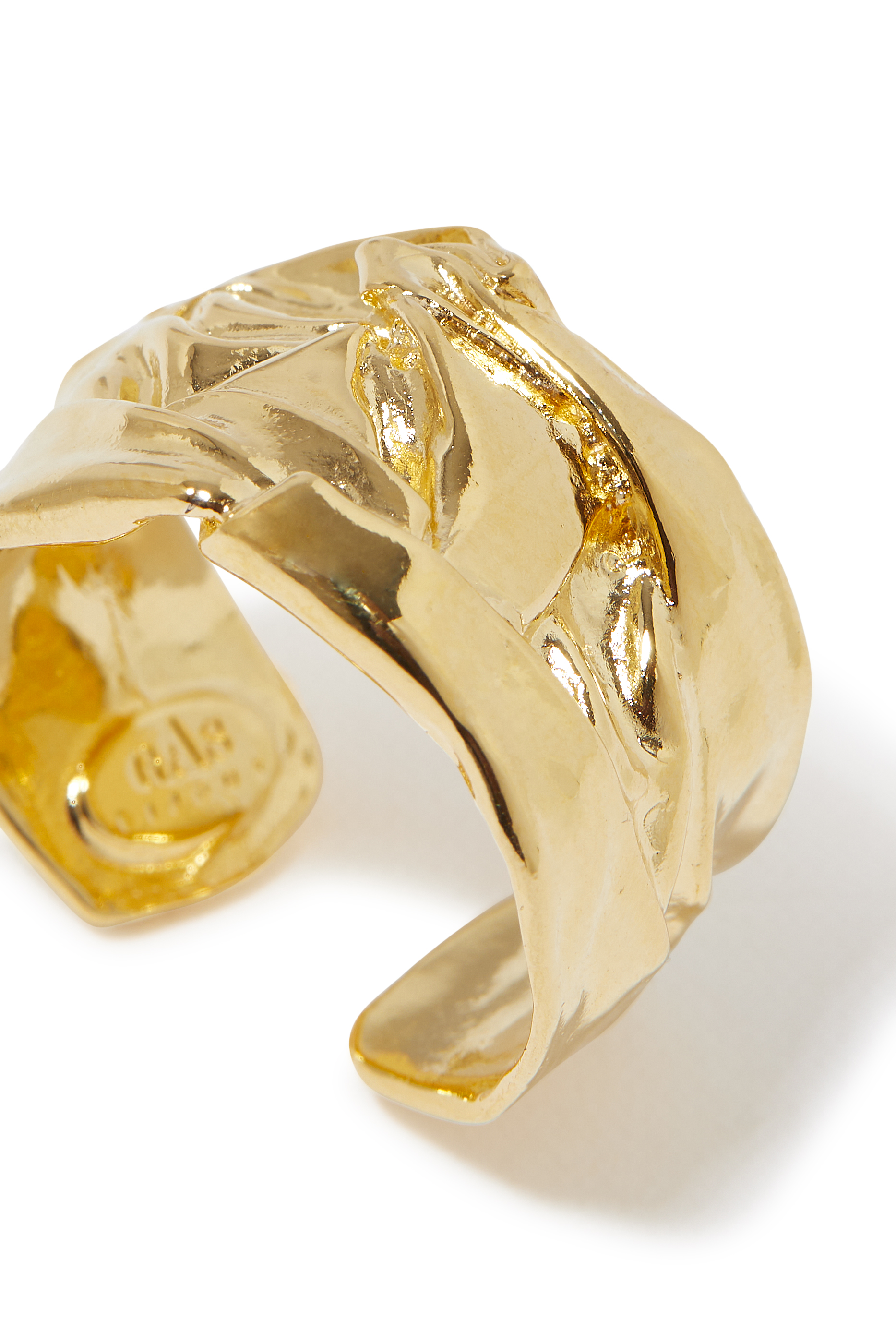 خاتم كومبريشن نحاس مطلي بذهب عيار 24