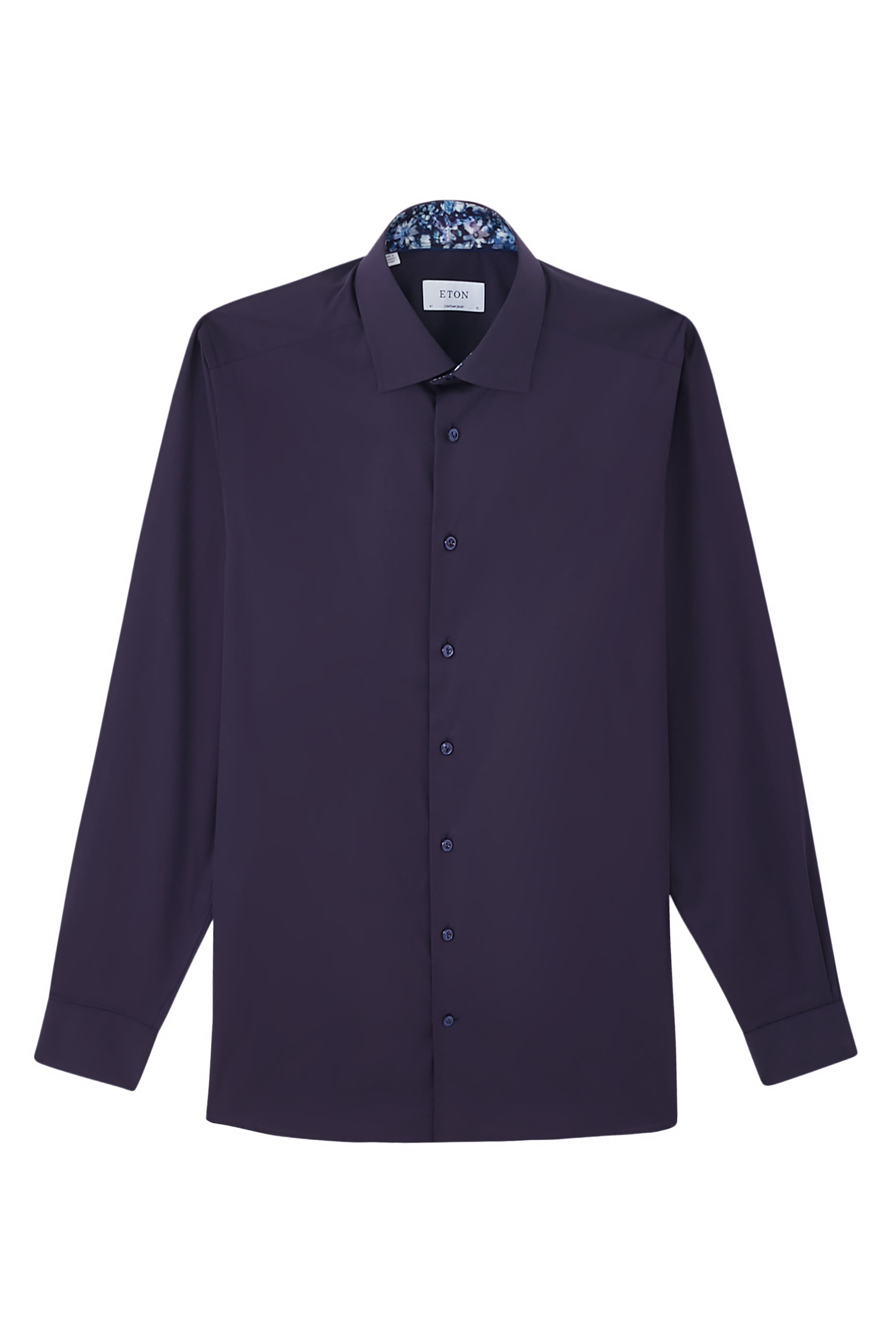 قميص بنقشة زهور تويل مميز للماركة