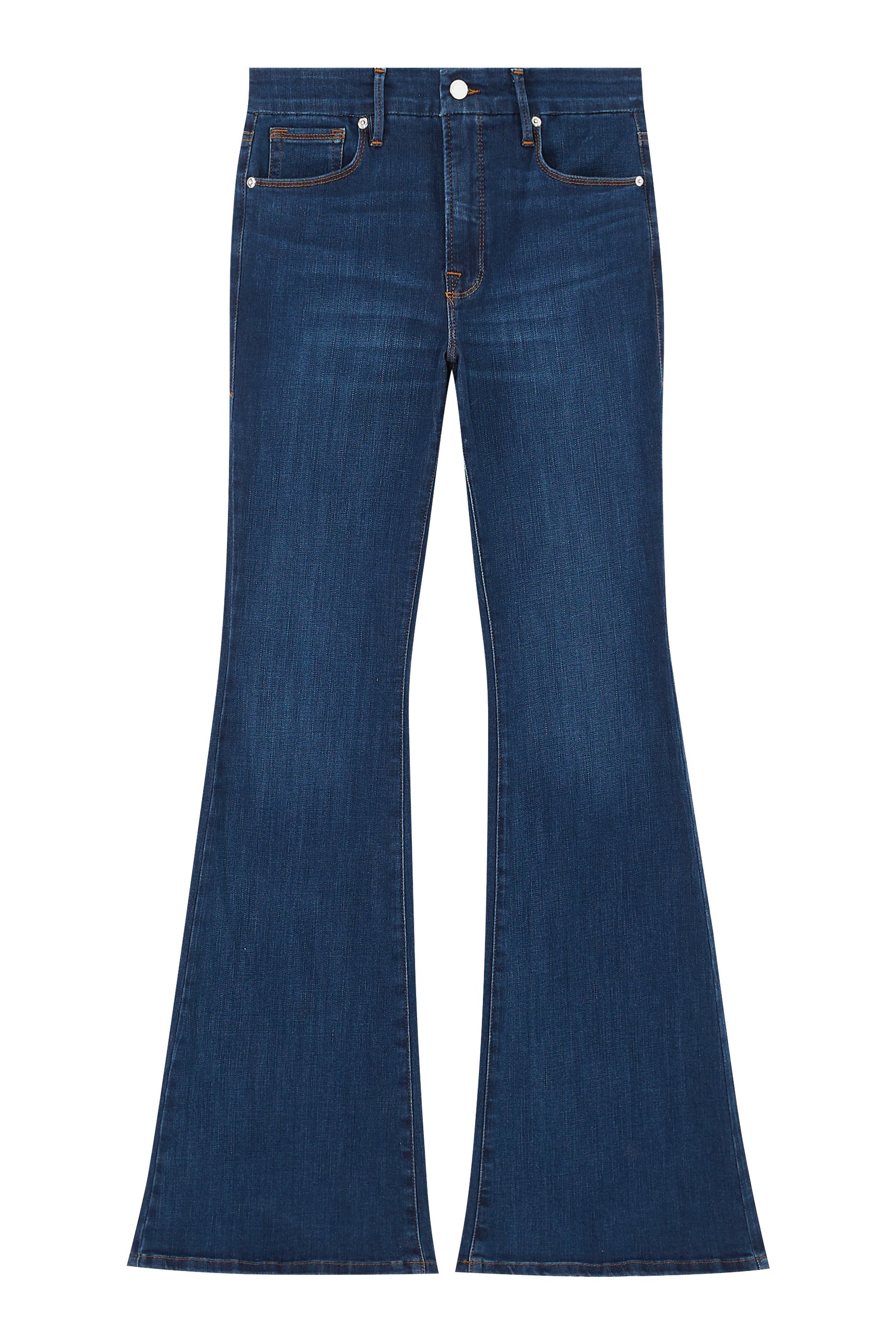 بنطال جينز جود بقصة ساق واسعة