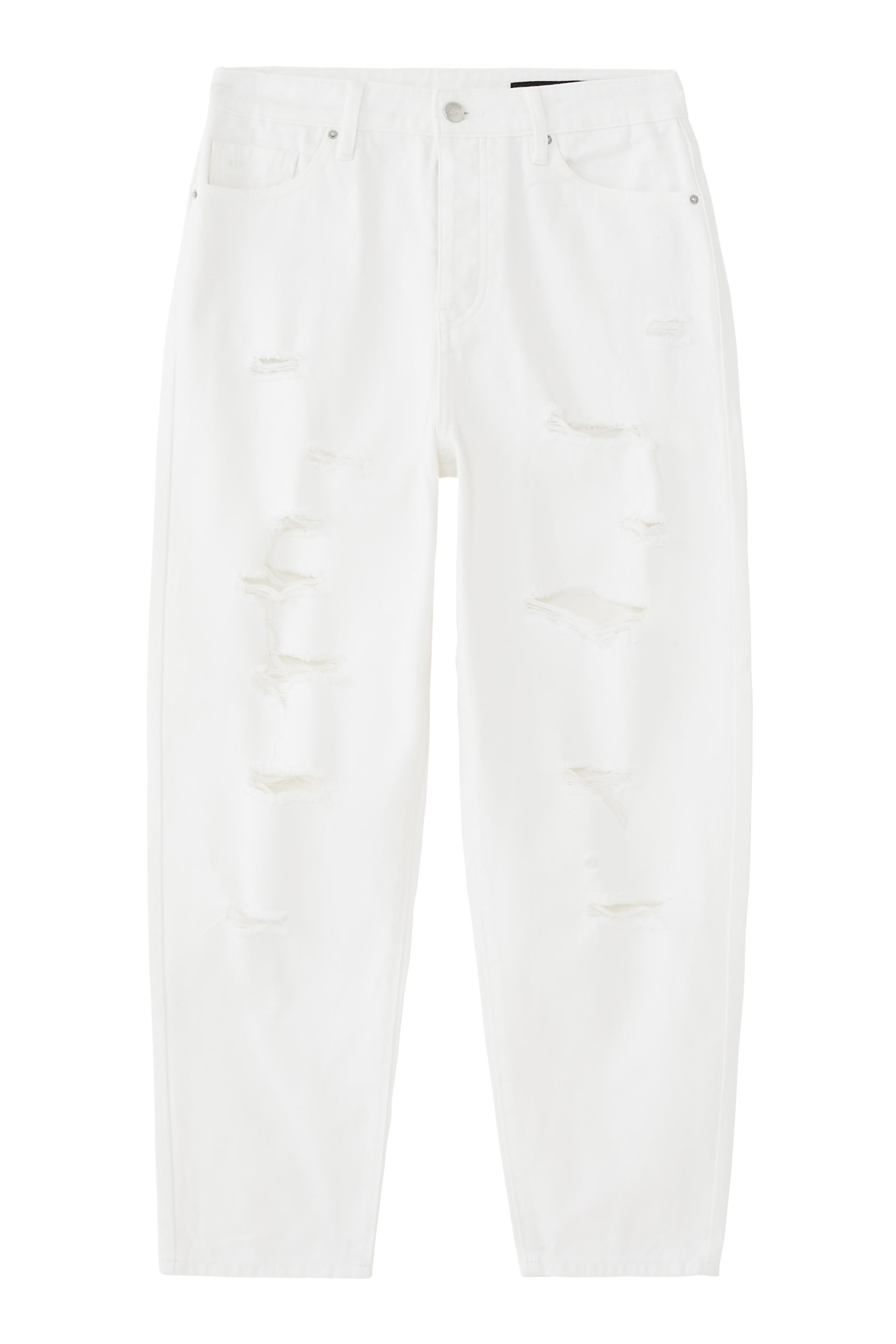 بنطال جينز مريح بتفاصيل ممزقة