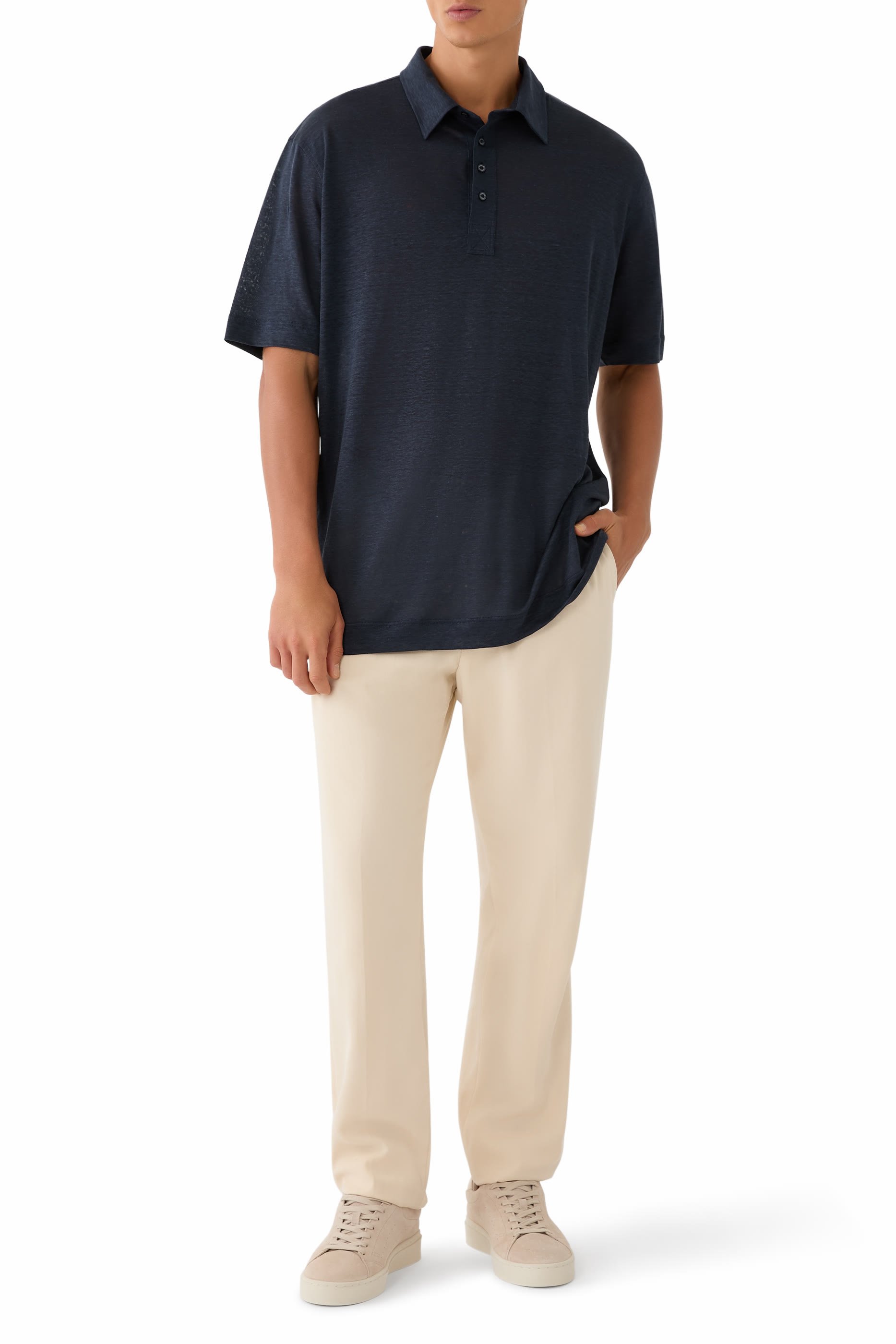 قميص بولو كتان