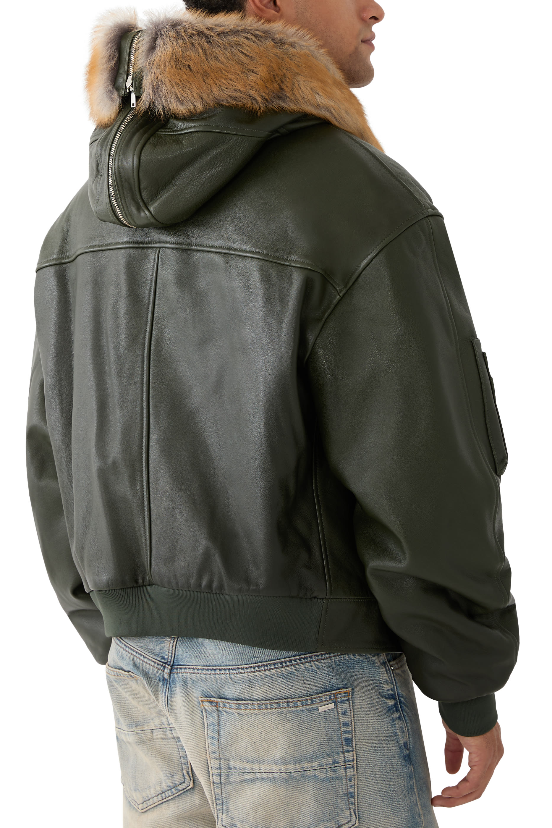 جاكيت بومبر ايه جاي ار بغطاء رأس مقسوم