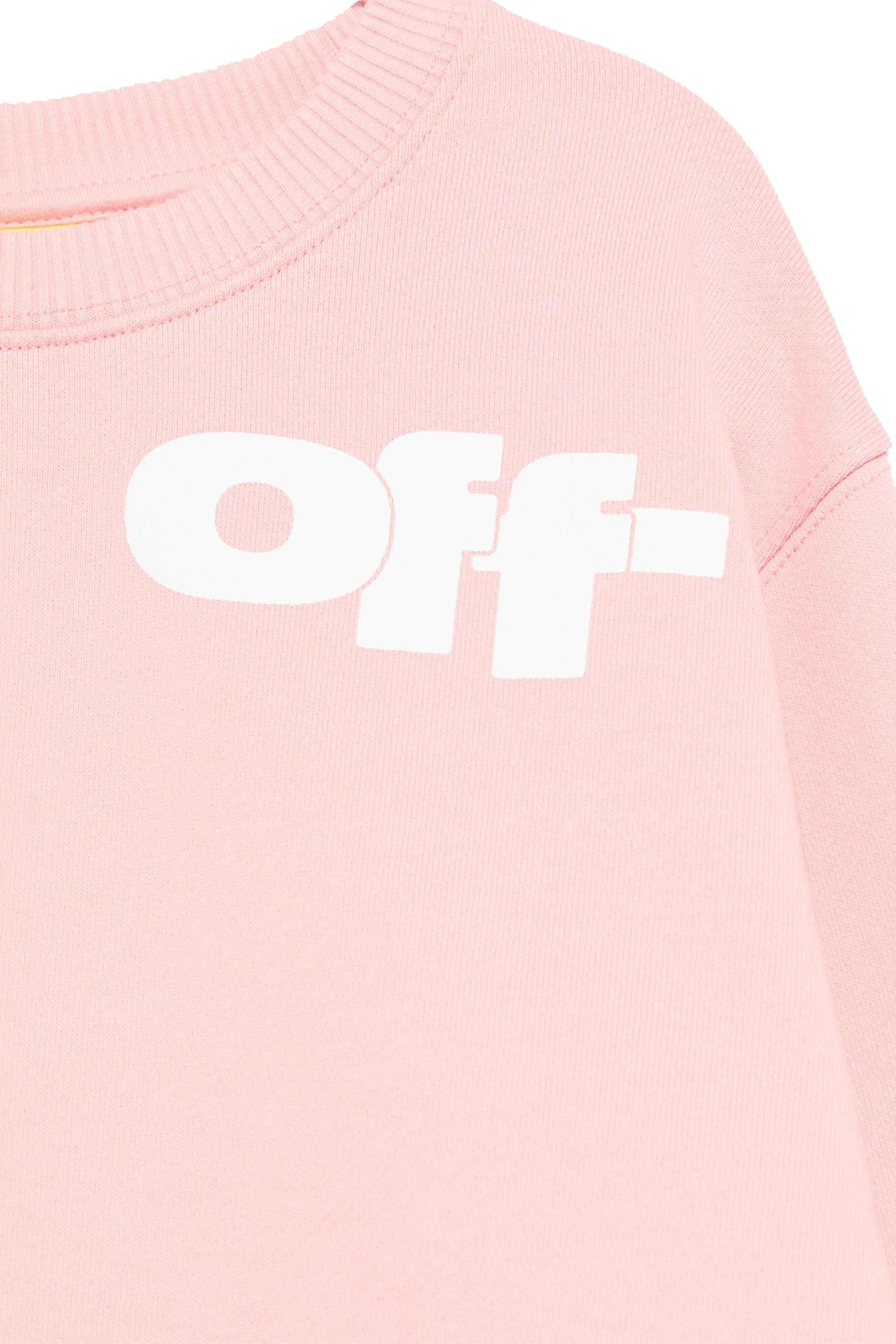 سويت شيرت بياقة ضيقة وشعار الماركة للأطفال