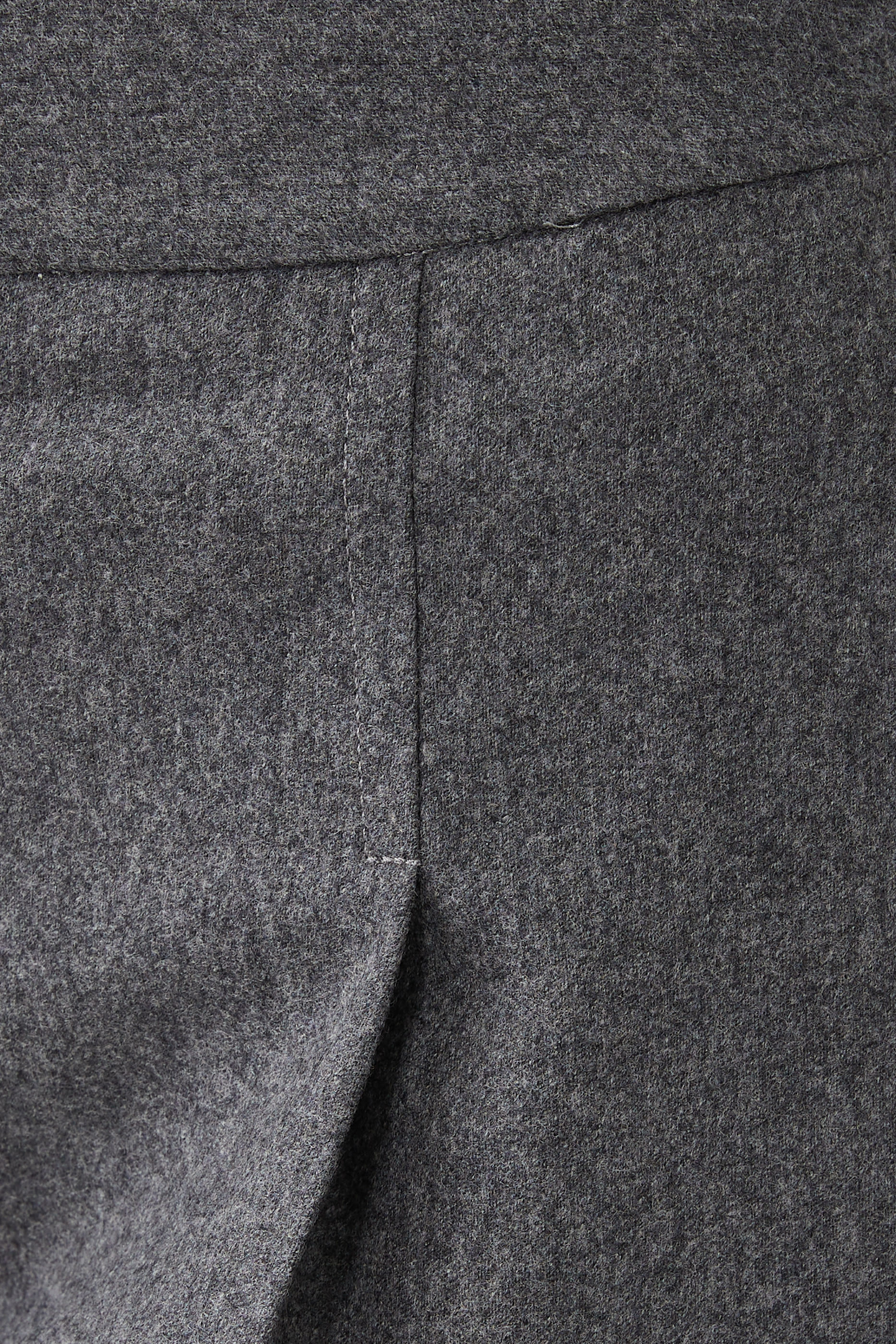 بنطال جونو بقصة ساق واسعة وطيات مزيج صوف