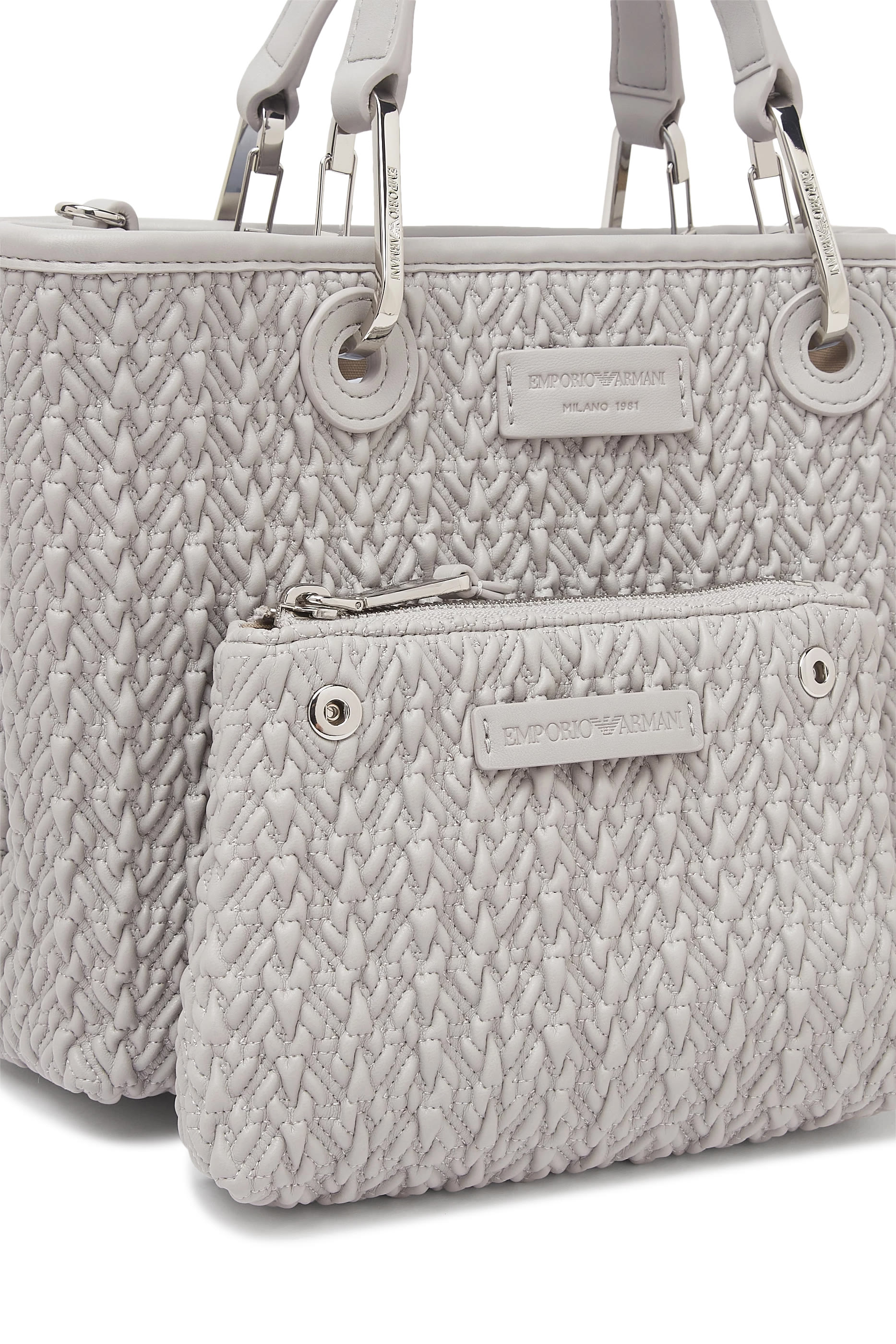 حقيبة يد ماي اي ايه صغيرة جلد بتفاصيل متداخلة