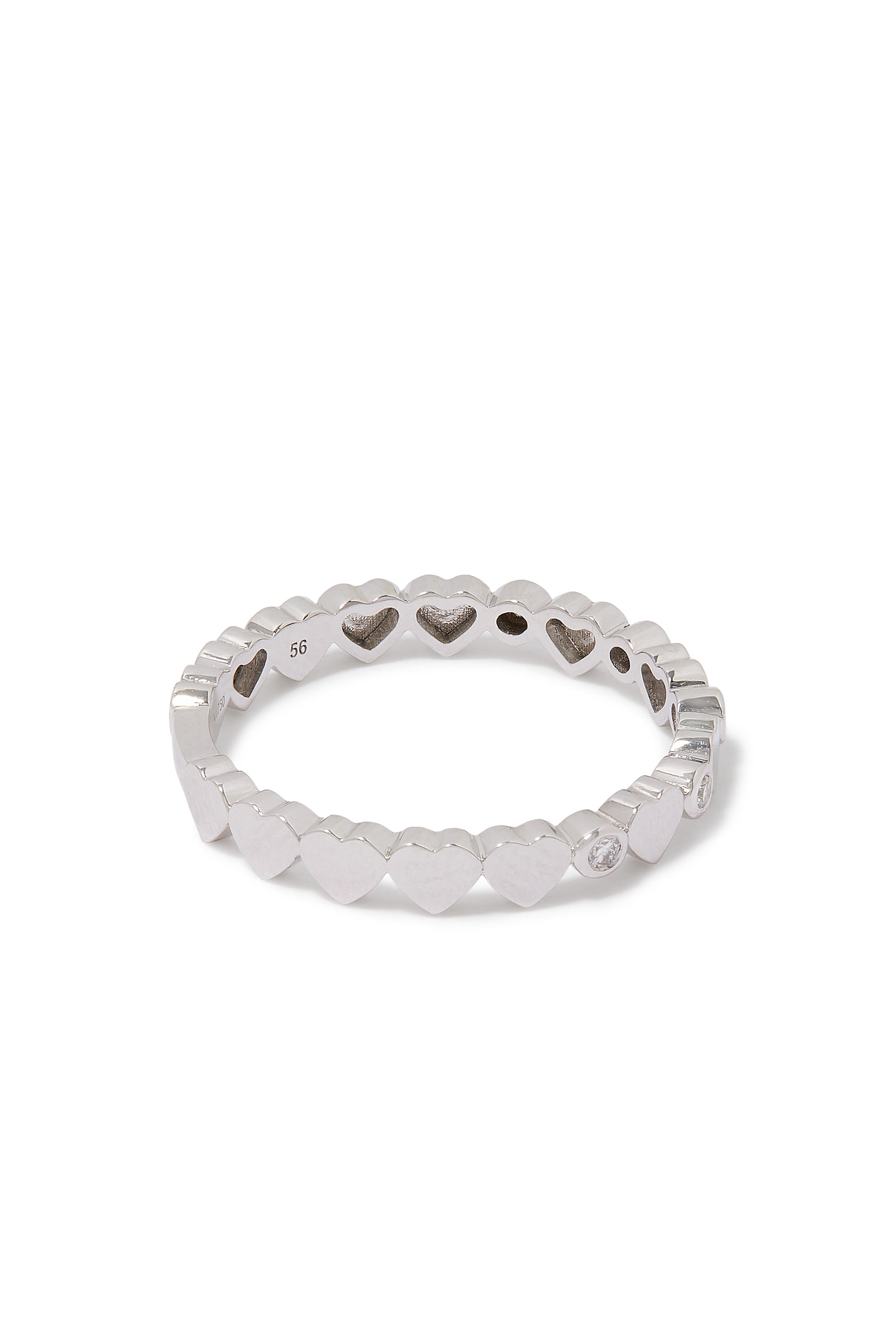 خاتم لوف ان طوكيو مرصع بالماس، ذهب أبيض عيار 18