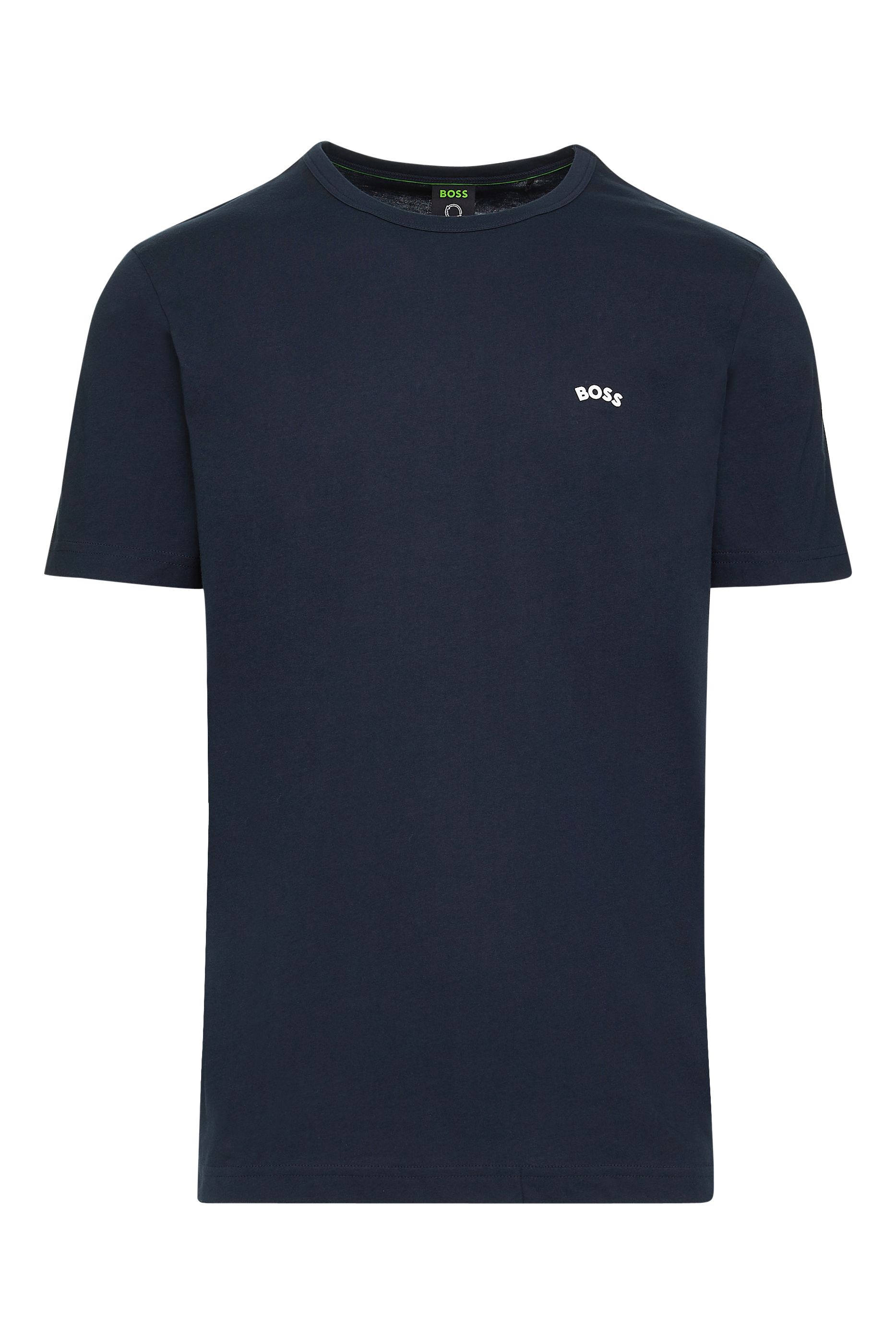 تيشيرت قطن بياقة ضيقة