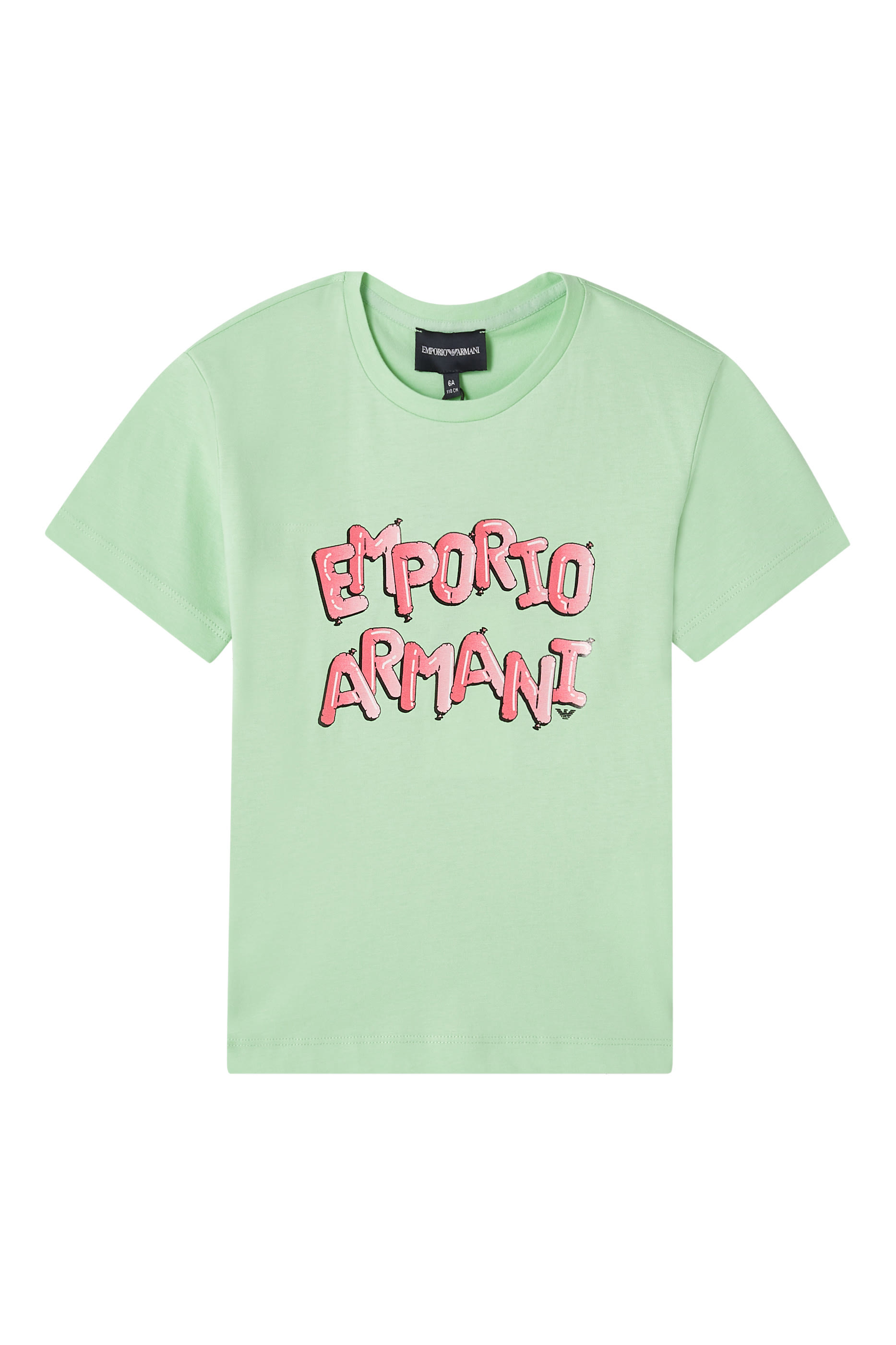 تيشيرت بشعار الماركة قطن للأطفال