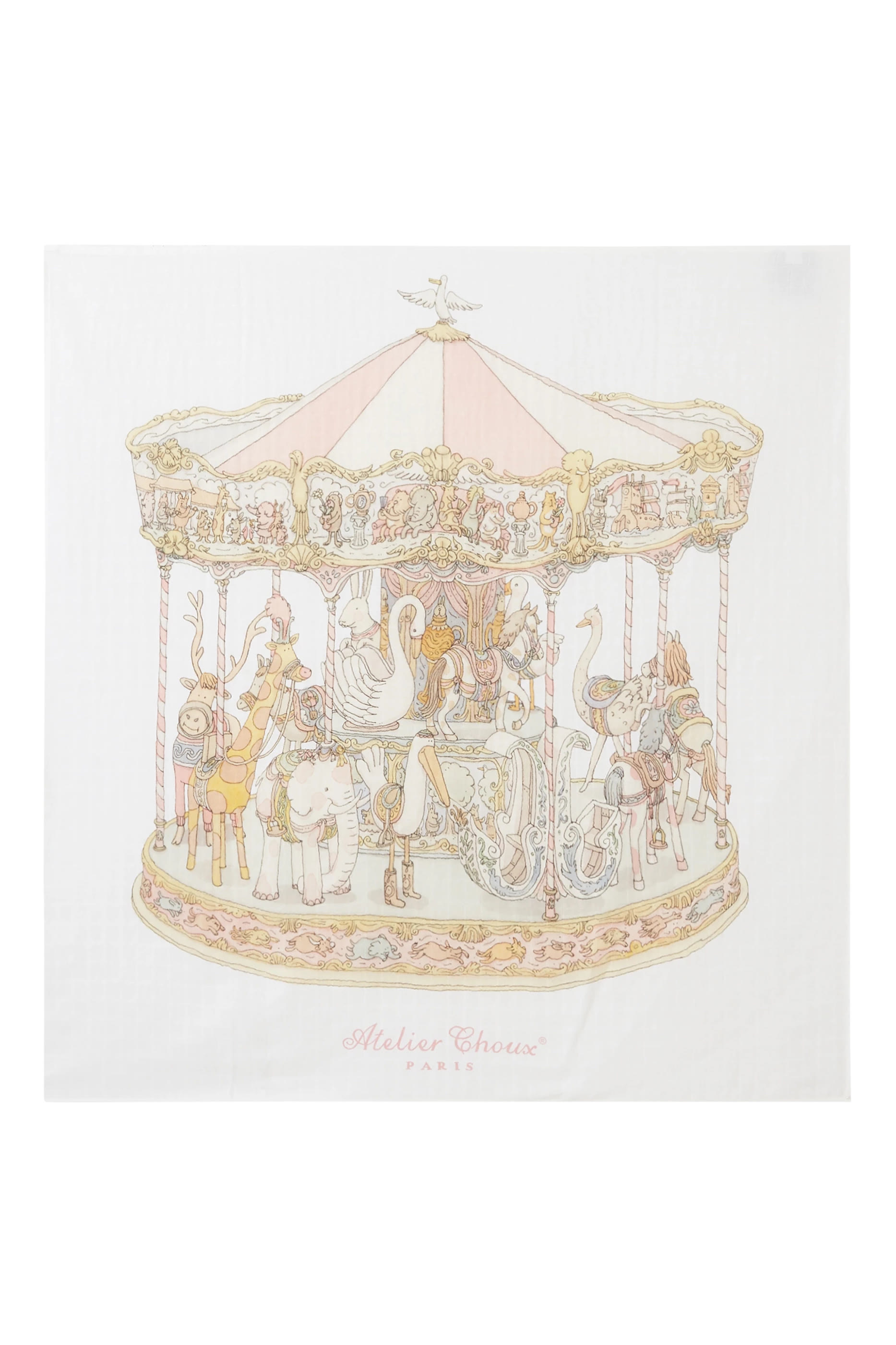 طقم كاروسيل قطن عضوي للأطفال