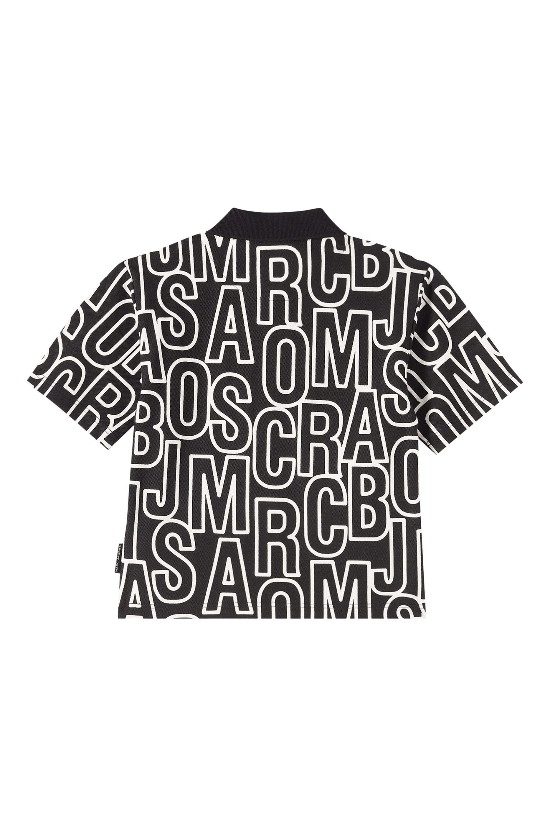 قميص بولو بحروف شعار الماركة للأطفال