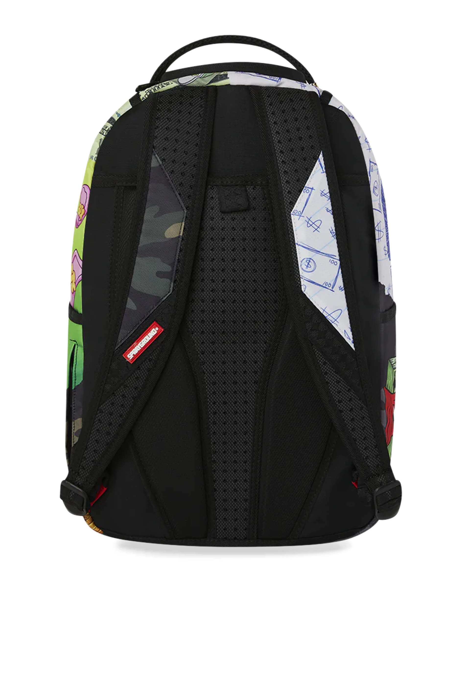 حقيبة ظهر بتصميم جامعي بطبعة عملات ورقية وشعار بيور غولد للأطفال