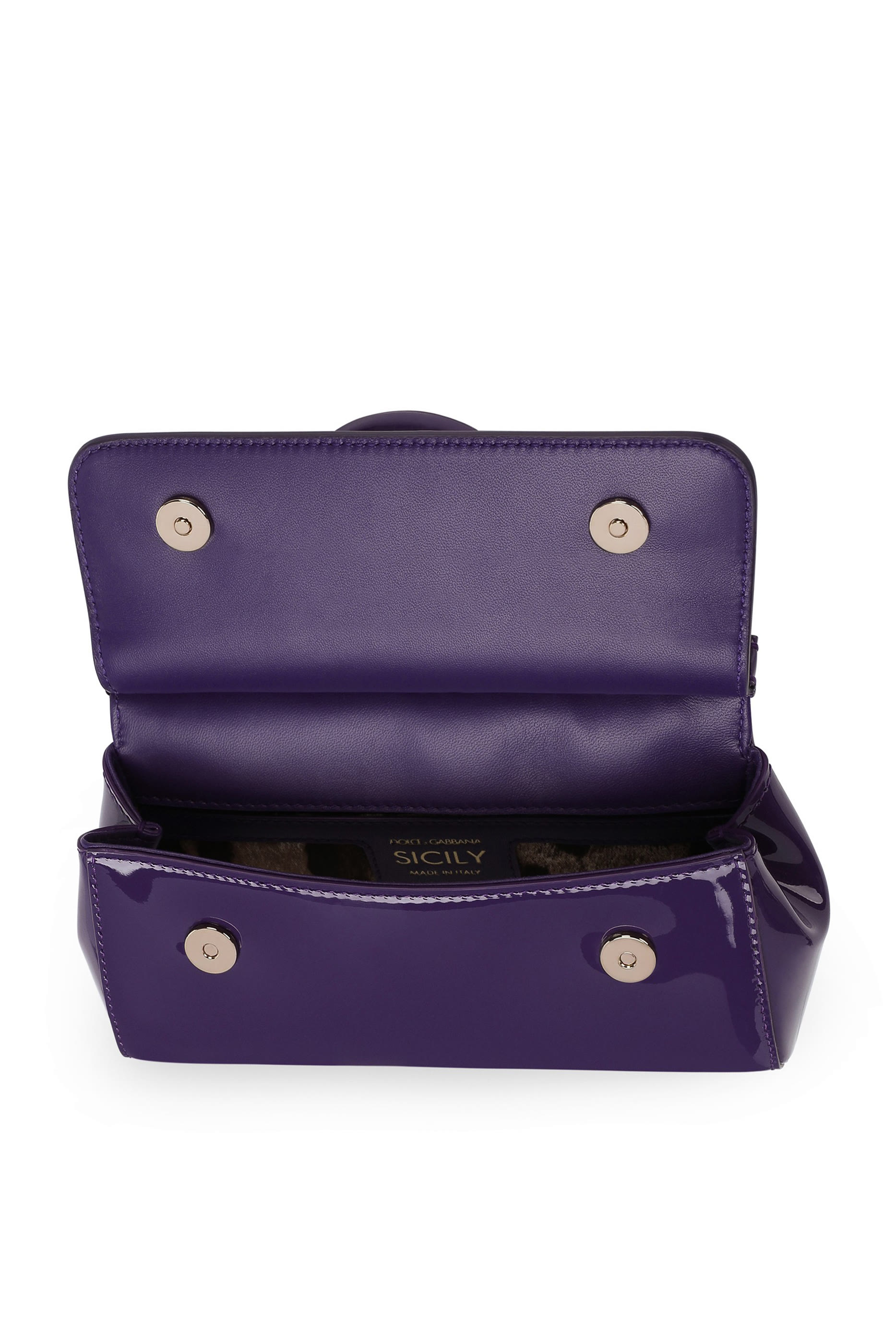 حقيبة سيسلي صغيرة جلد لامع