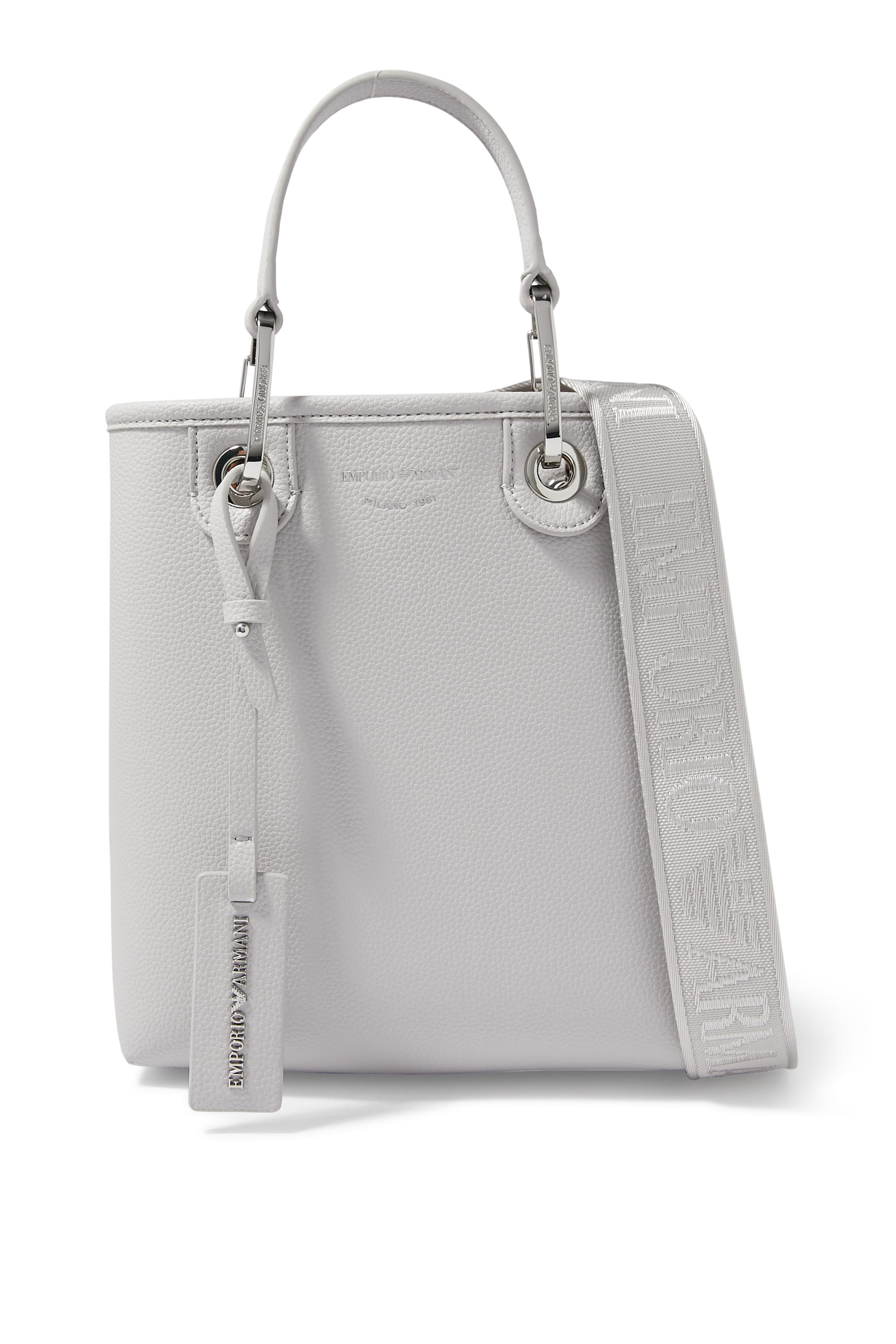 حقيبة يد ماي إي أي بتصميم عمودي بنقشة جلد الغزال