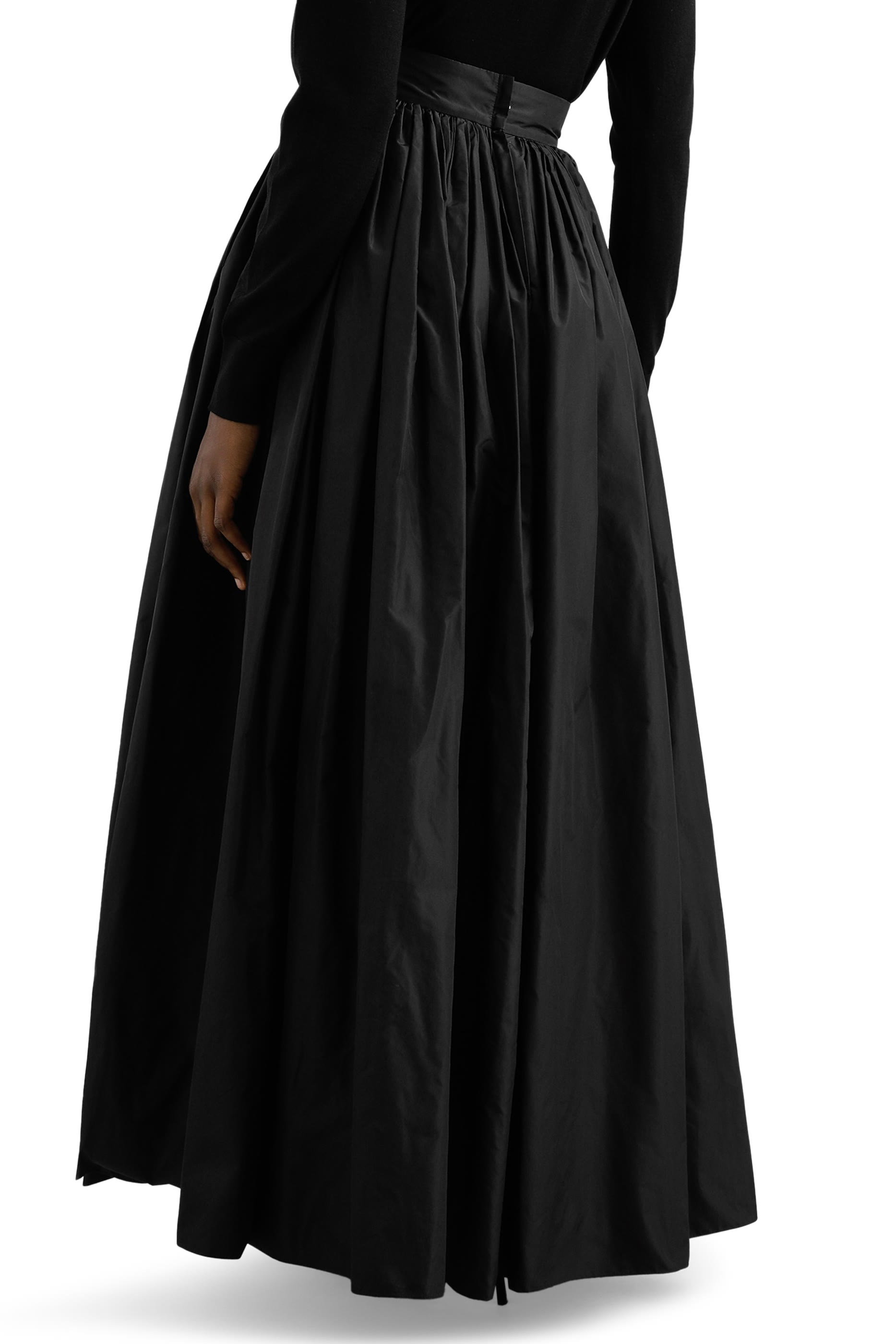 Long Taffeta Circle Skirt
