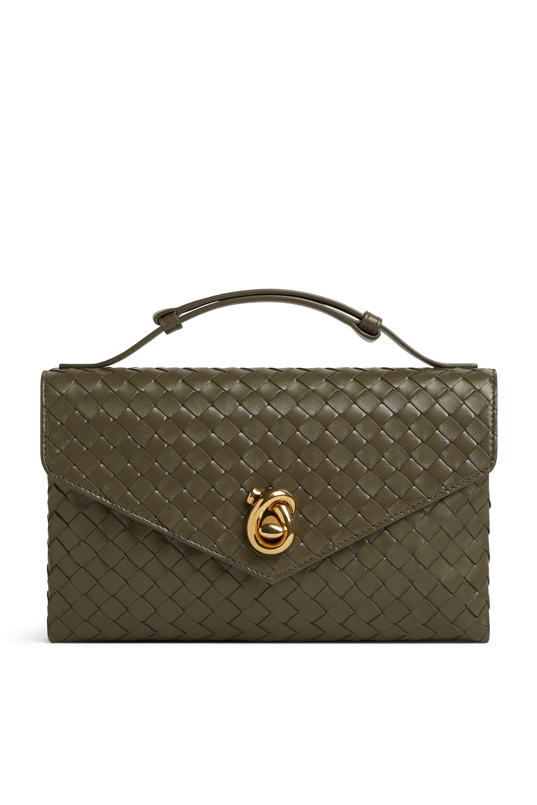 حقيبة بقفل بتصميم عقدة