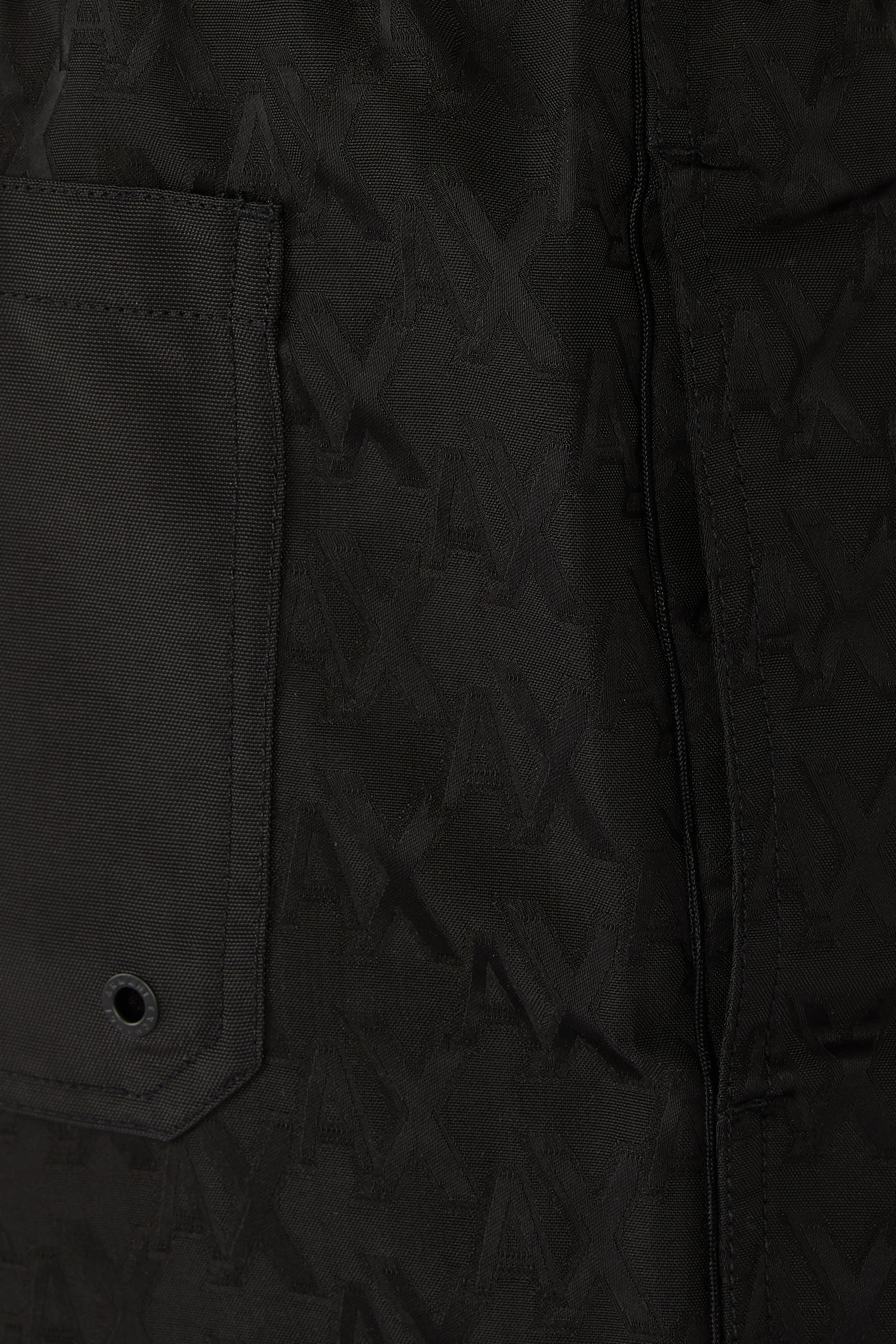 شورت سباحة بتصميم بوكسر بنقشة مربعات بشعار الماركة