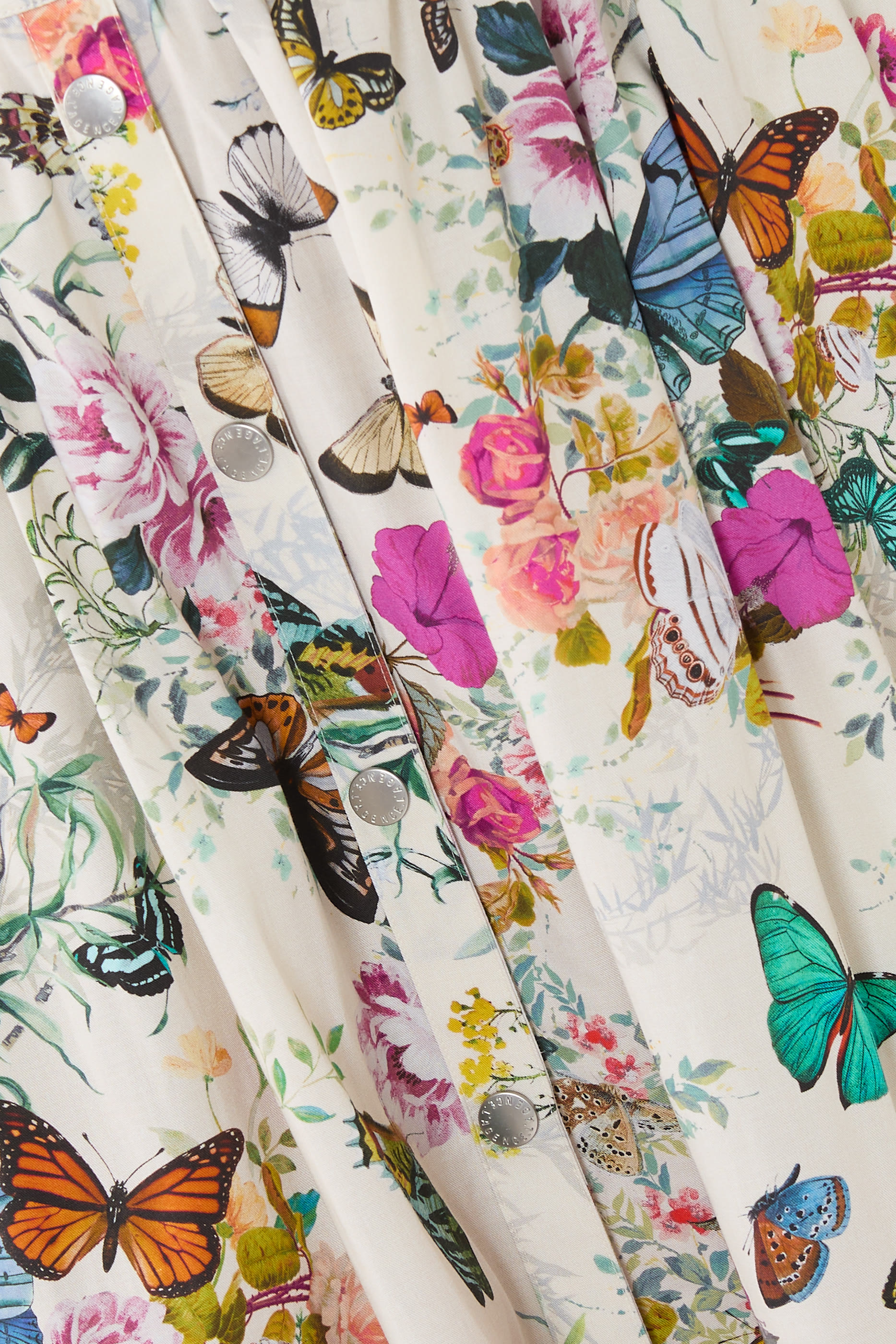 تنورة سينا متوسطة الطول بوبلين