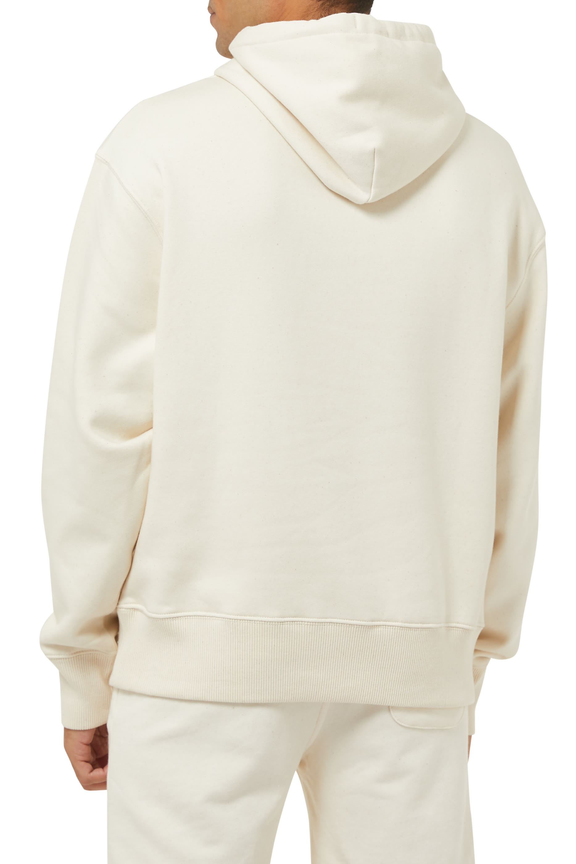 كنزة بغطاء رأس بشعار الماركة