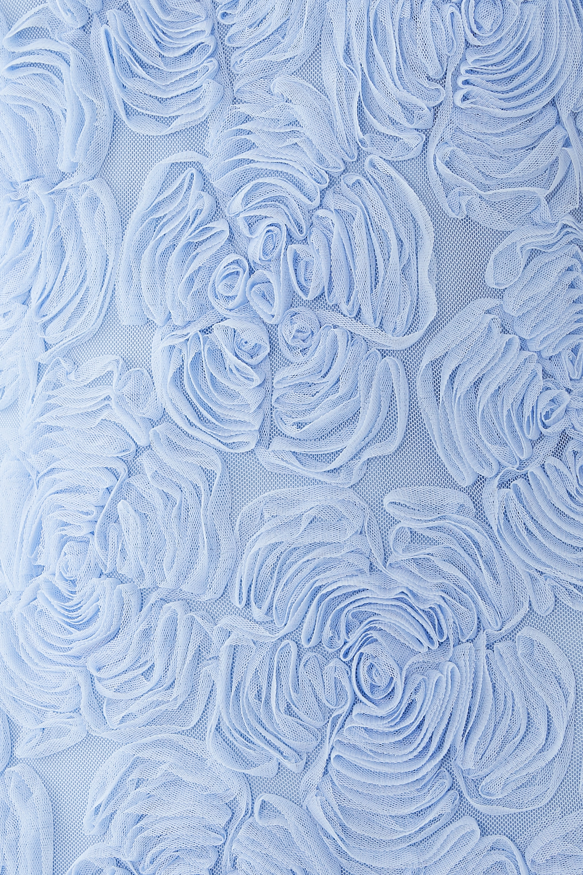 فستان طويل قماش شبكي بزهور